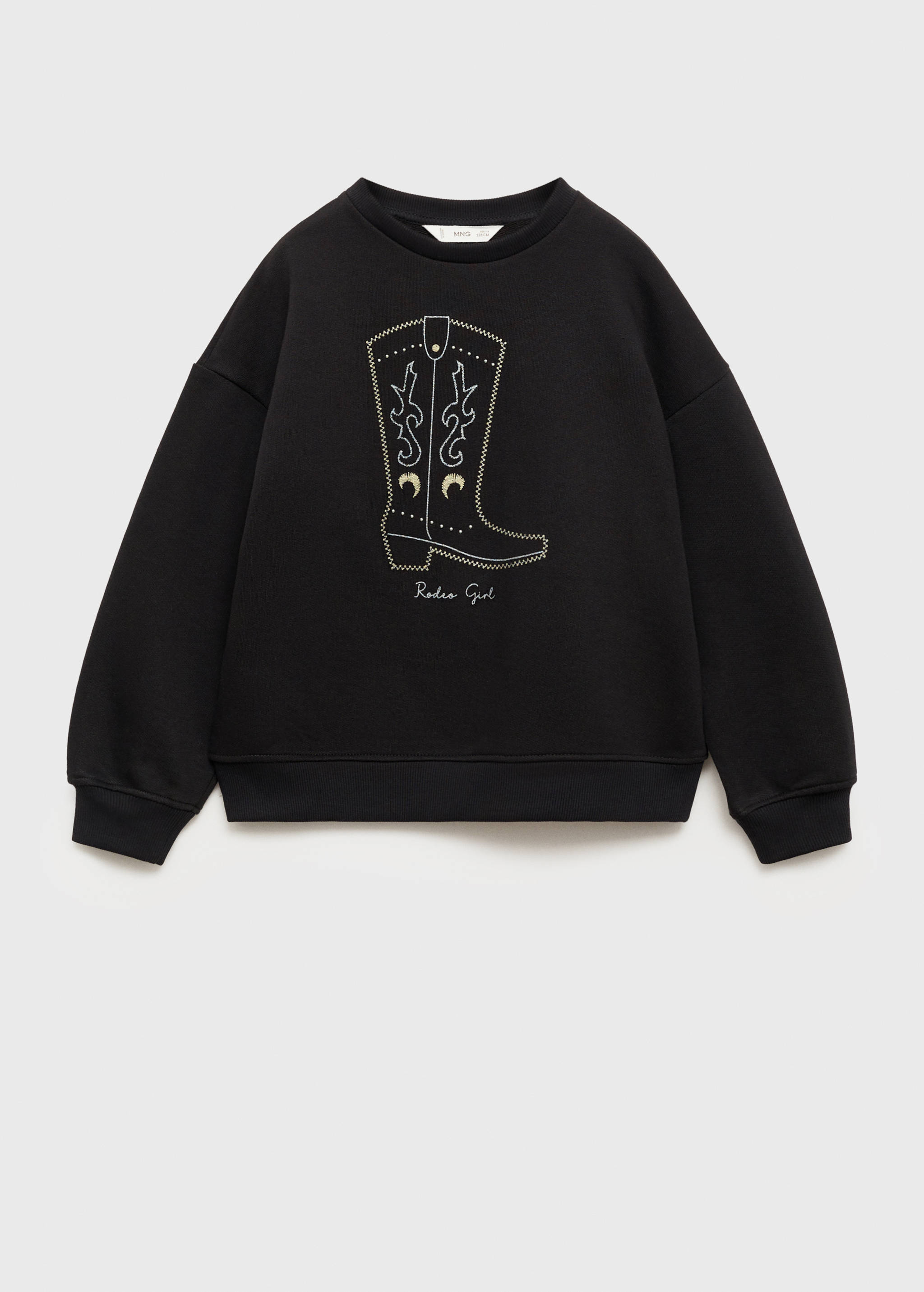 Sweat-shirt coton détails brodés - Article sans modèle