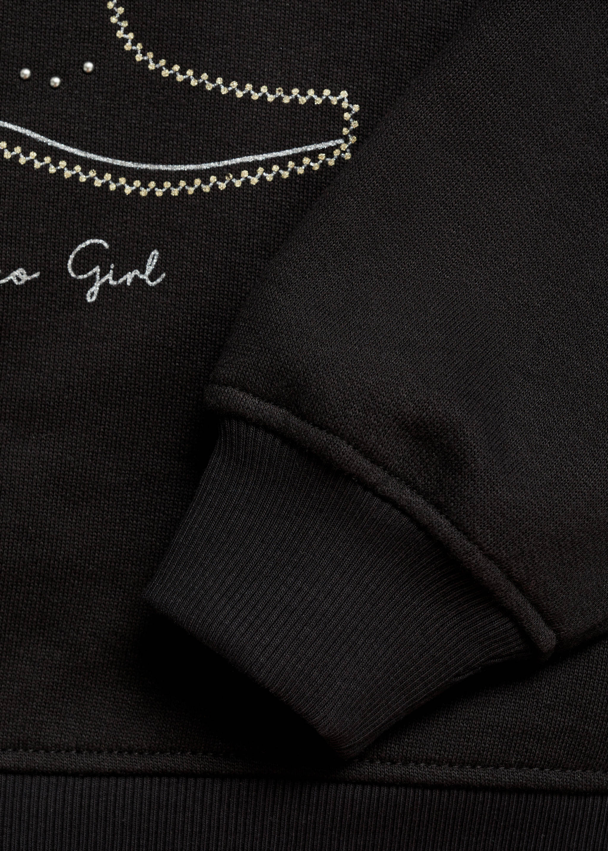 Sweat-shirt coton détails brodés - Détail de l'article 0