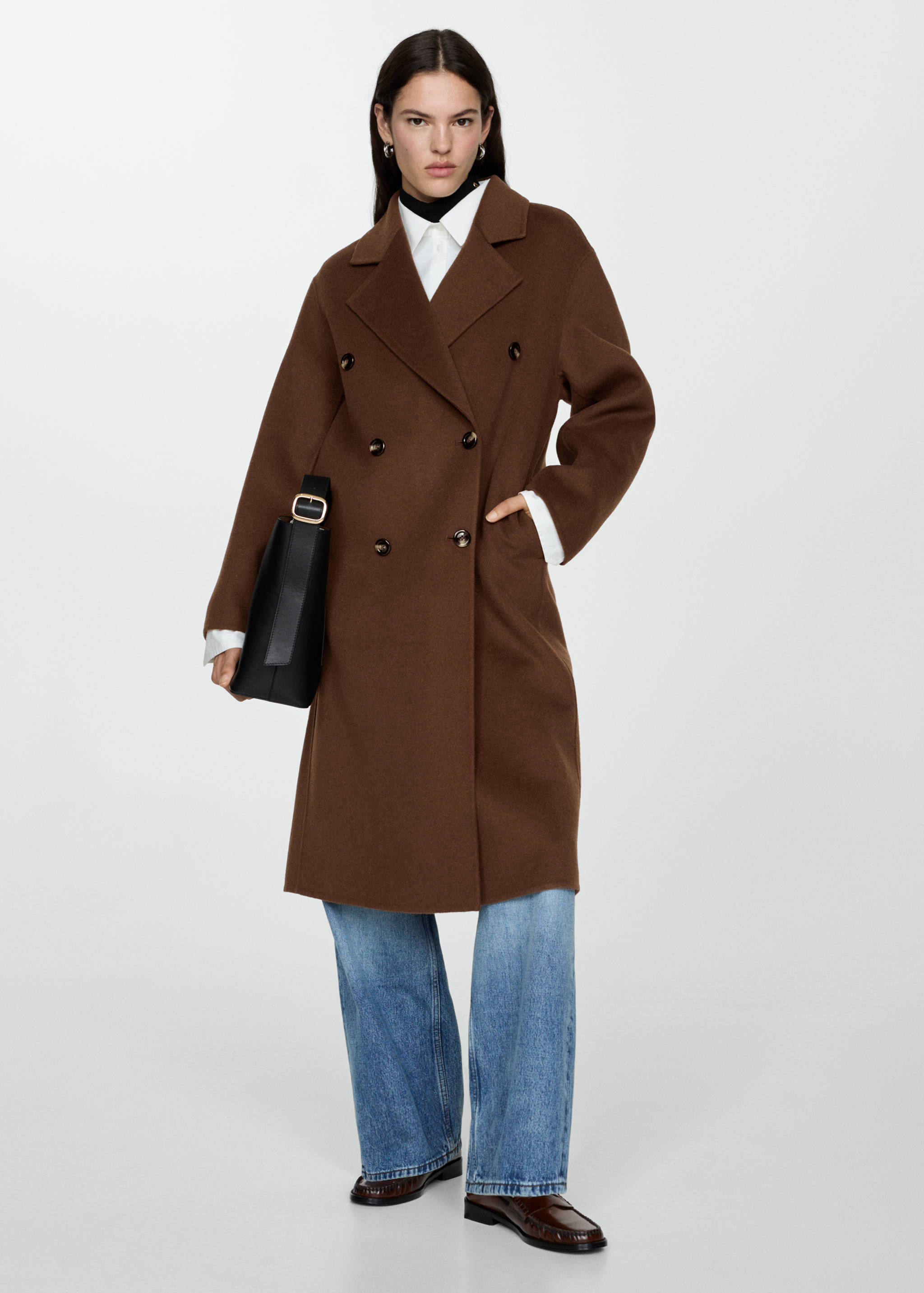 Handmade oversized wool coat - General plane