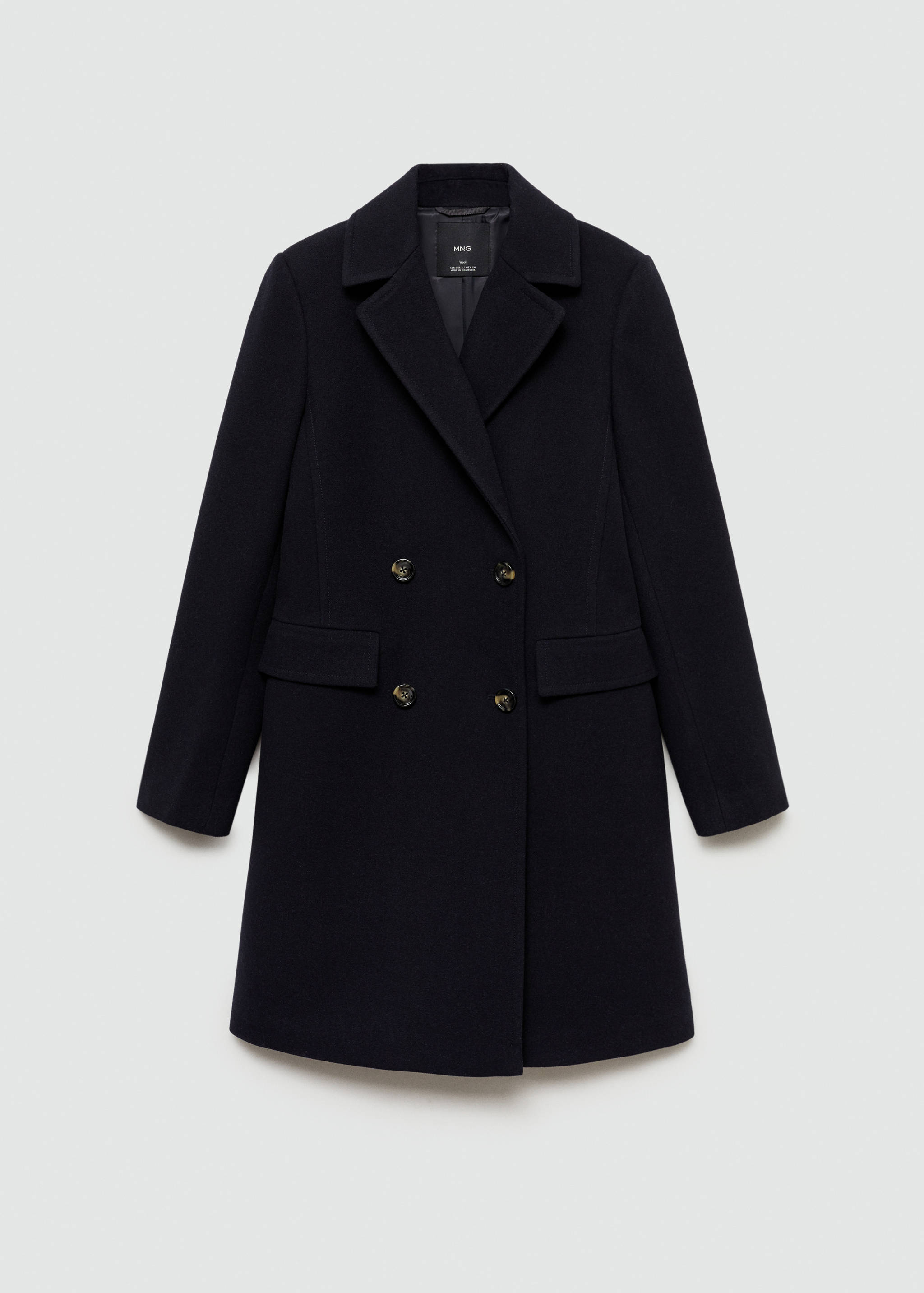 Double-breasted wool coat - Article without model