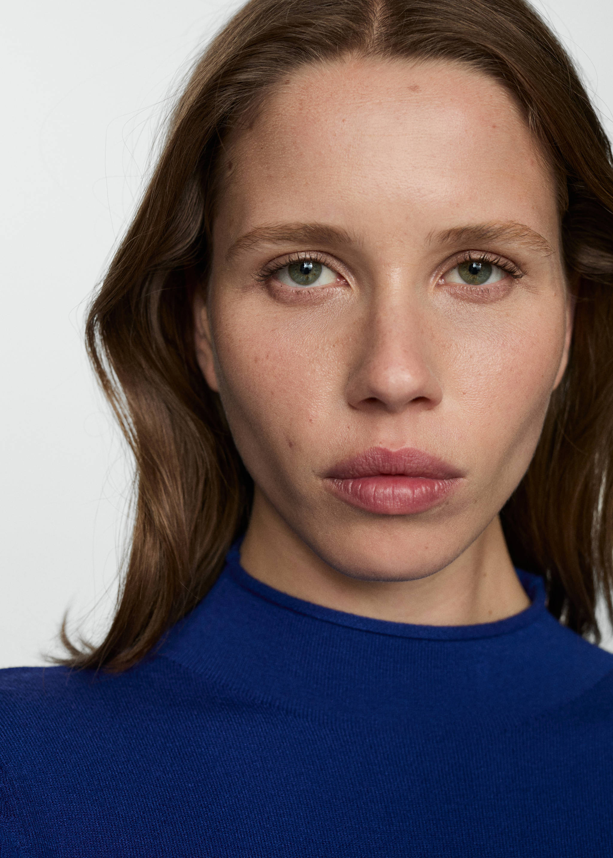 Perkins-neck knitted dress - Details of the article 1