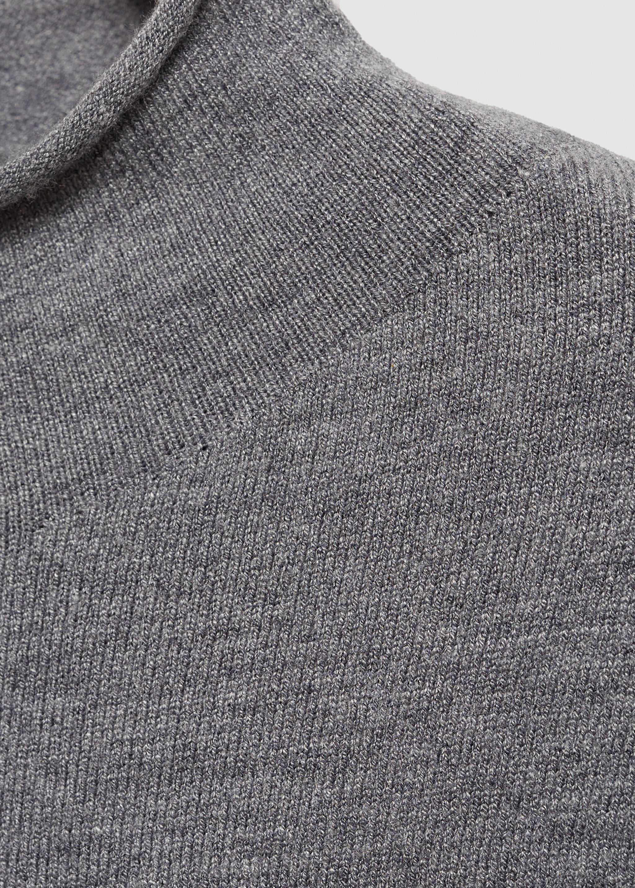 Perkins-neck knitted dress - Details of the article 0