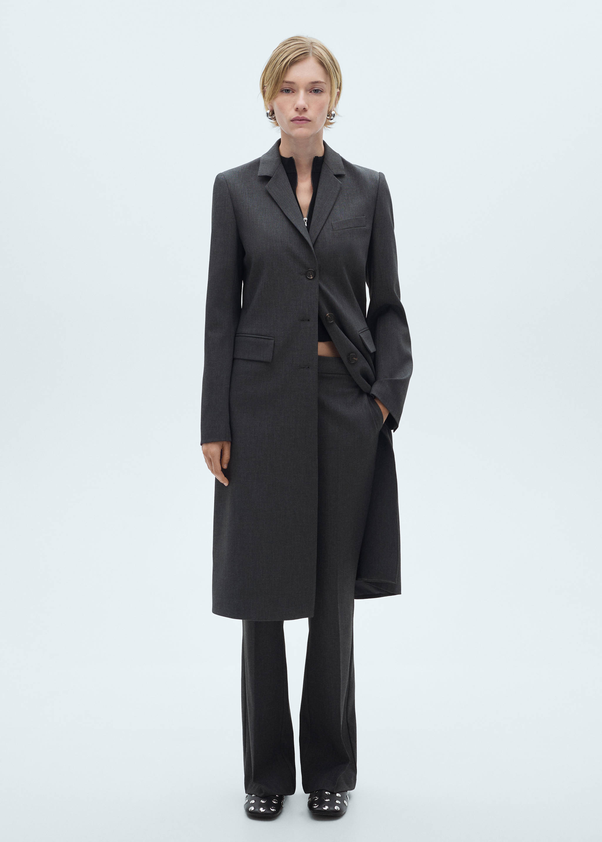 Flared suit pants - General plane