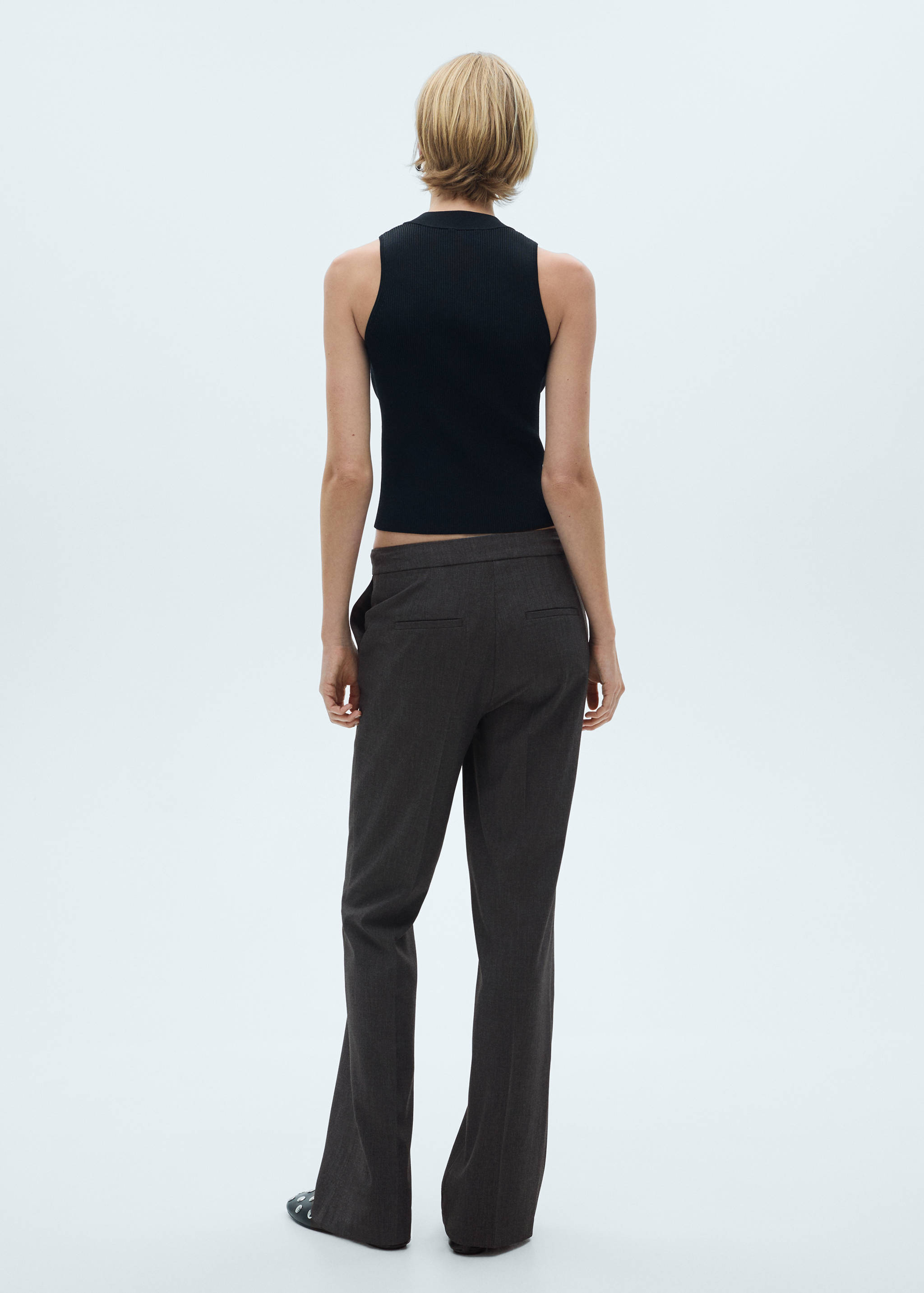 Flared suit pants - Reverse of the article