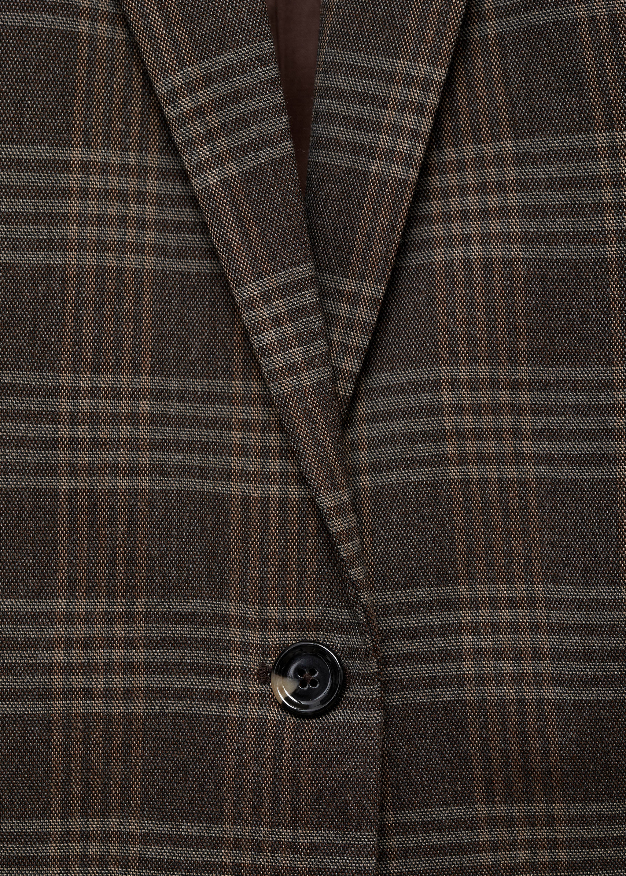 Geruit straight-fit blazer - Detail van het artikel 0