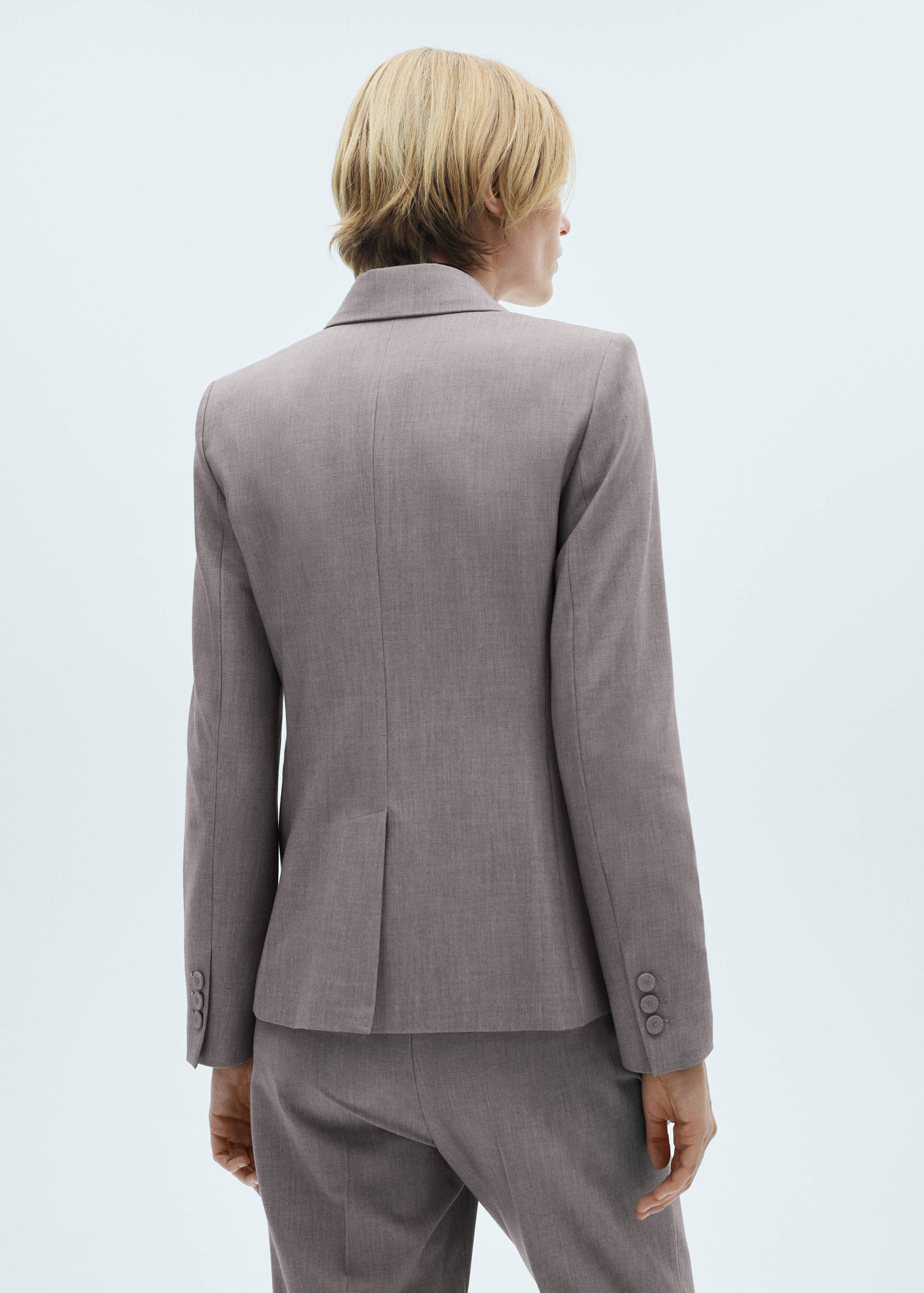 Straight-fit suit blazer - Reverse of the article