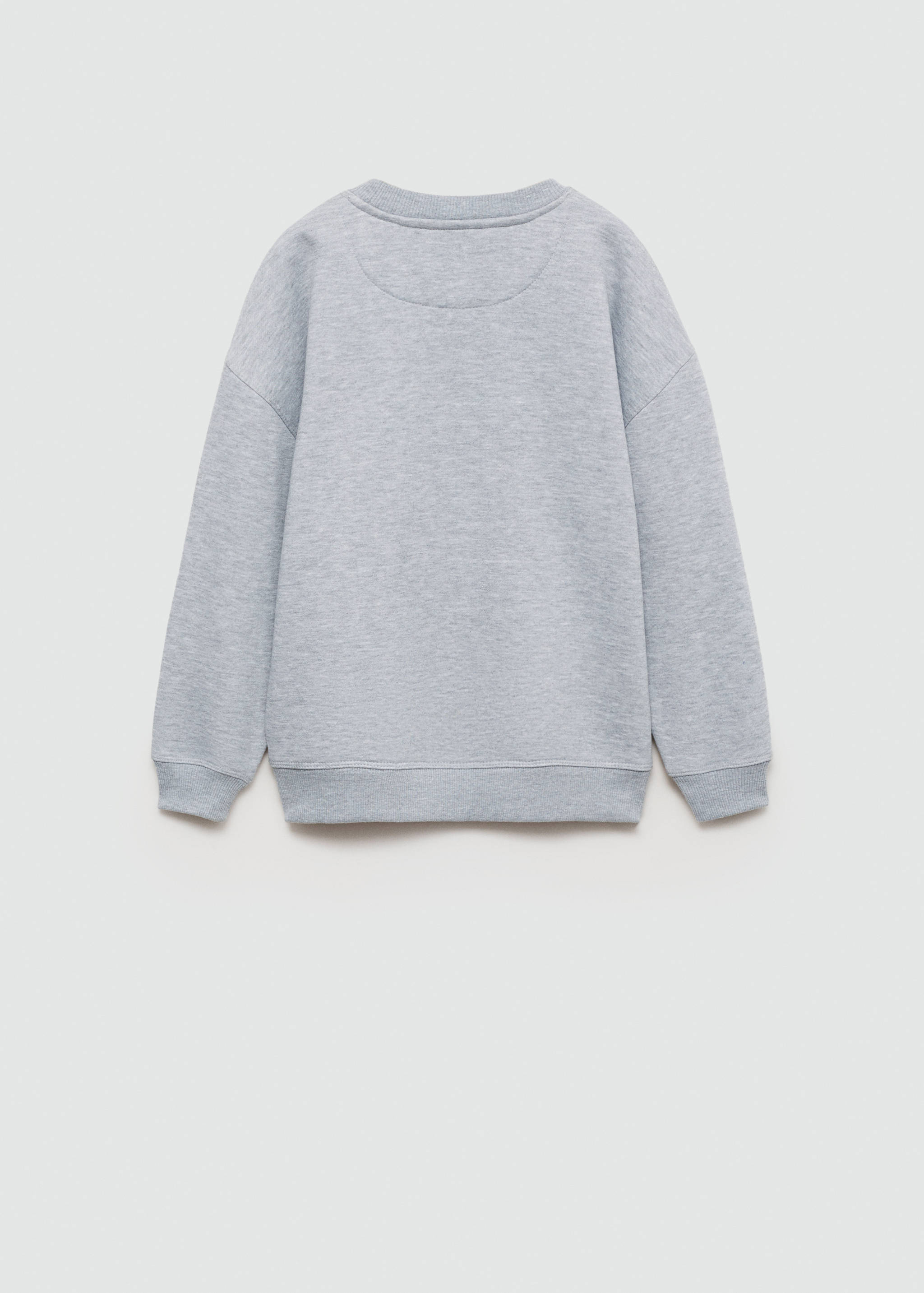 Embroidered detail cotton sweatshirt - Reverse of the article