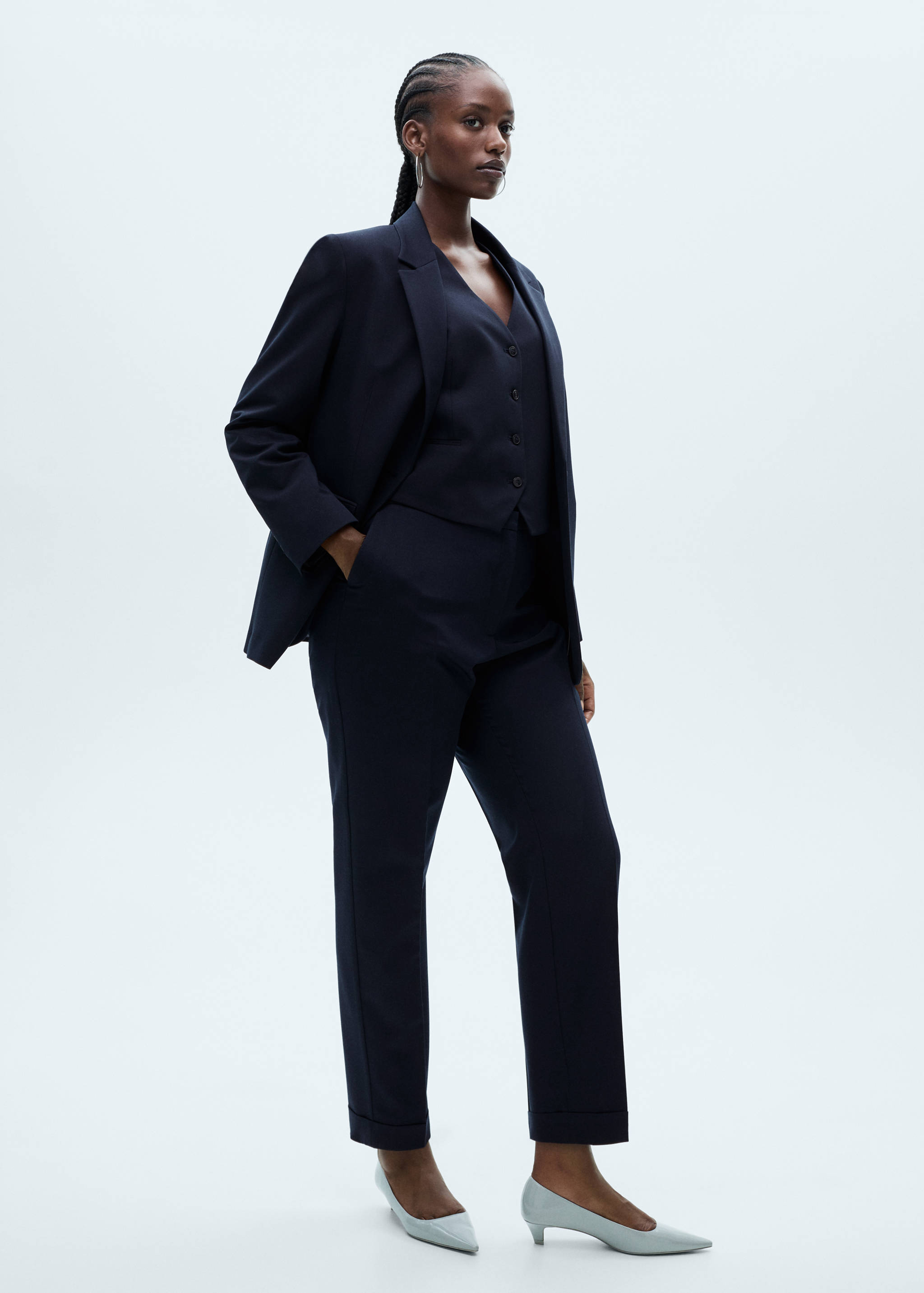 Прямые костюмные брюки - Деталь изделия 3