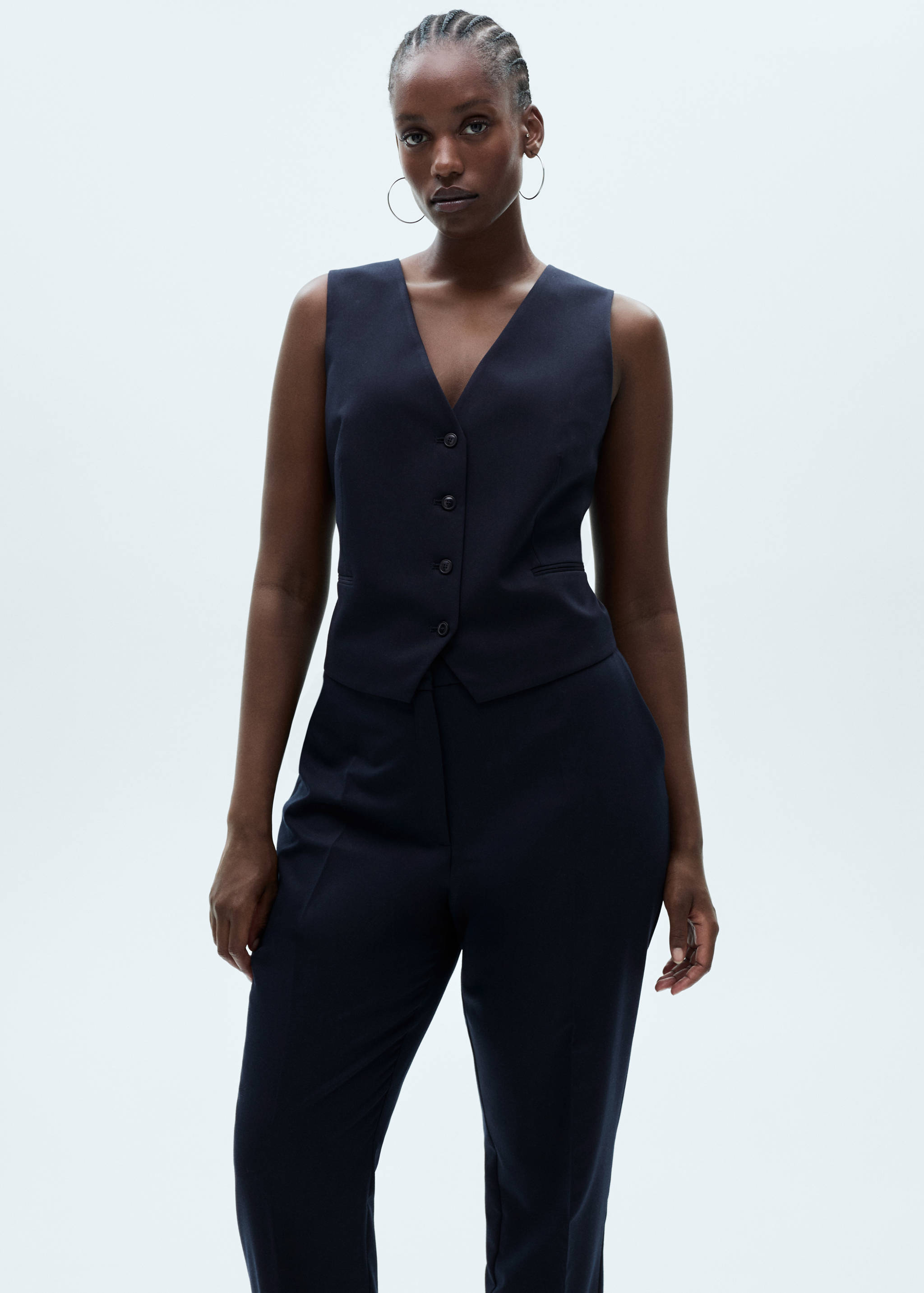 Прямые костюмные брюки - Деталь изделия 5