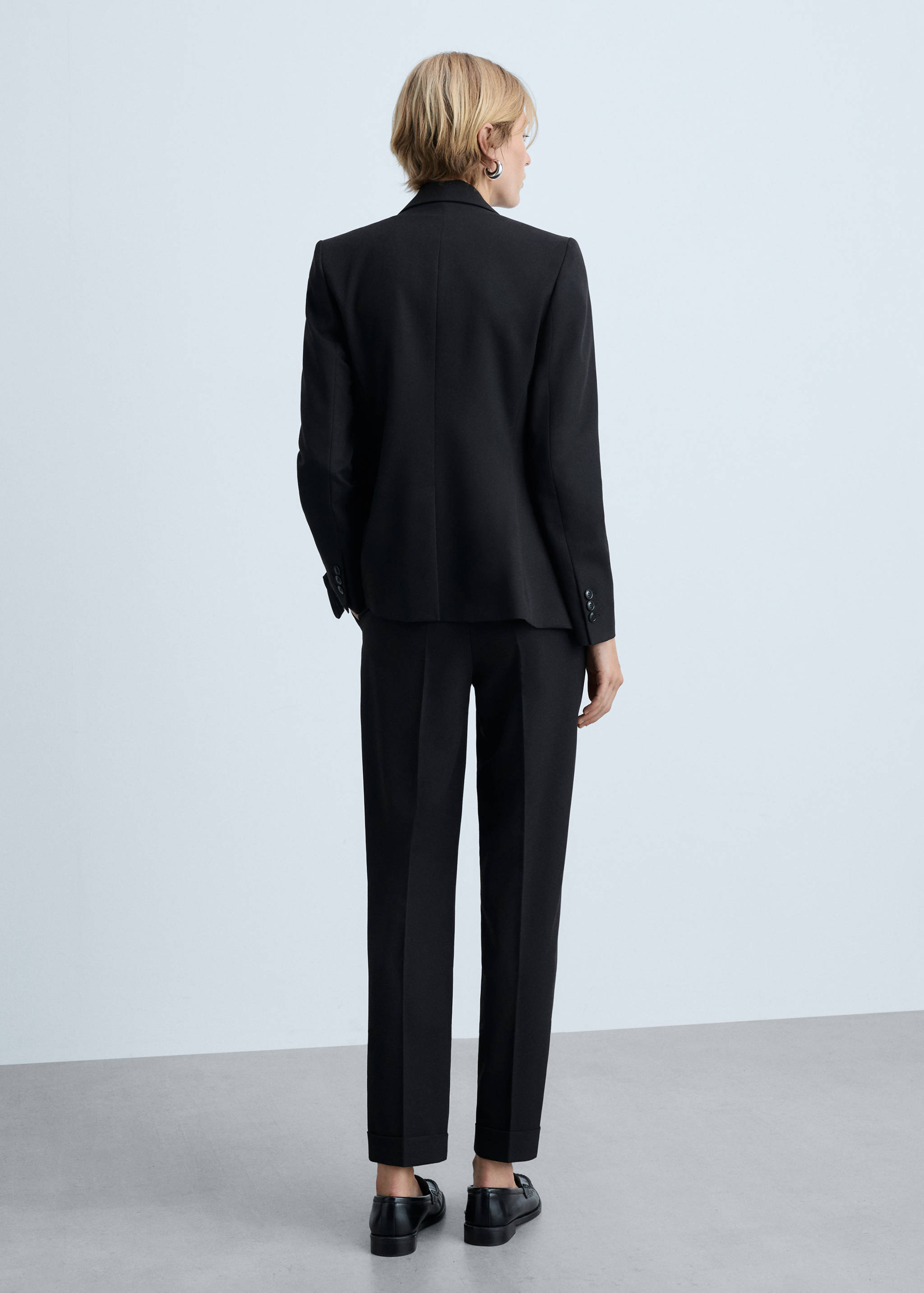 Straight suit trousers - Reverse of the article