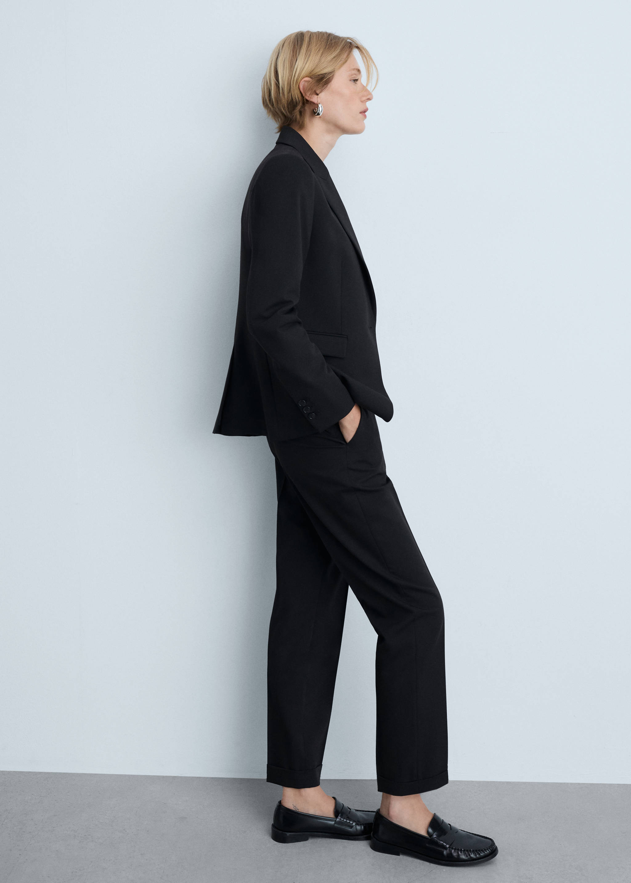 Straight suit trousers - Details of the article 1