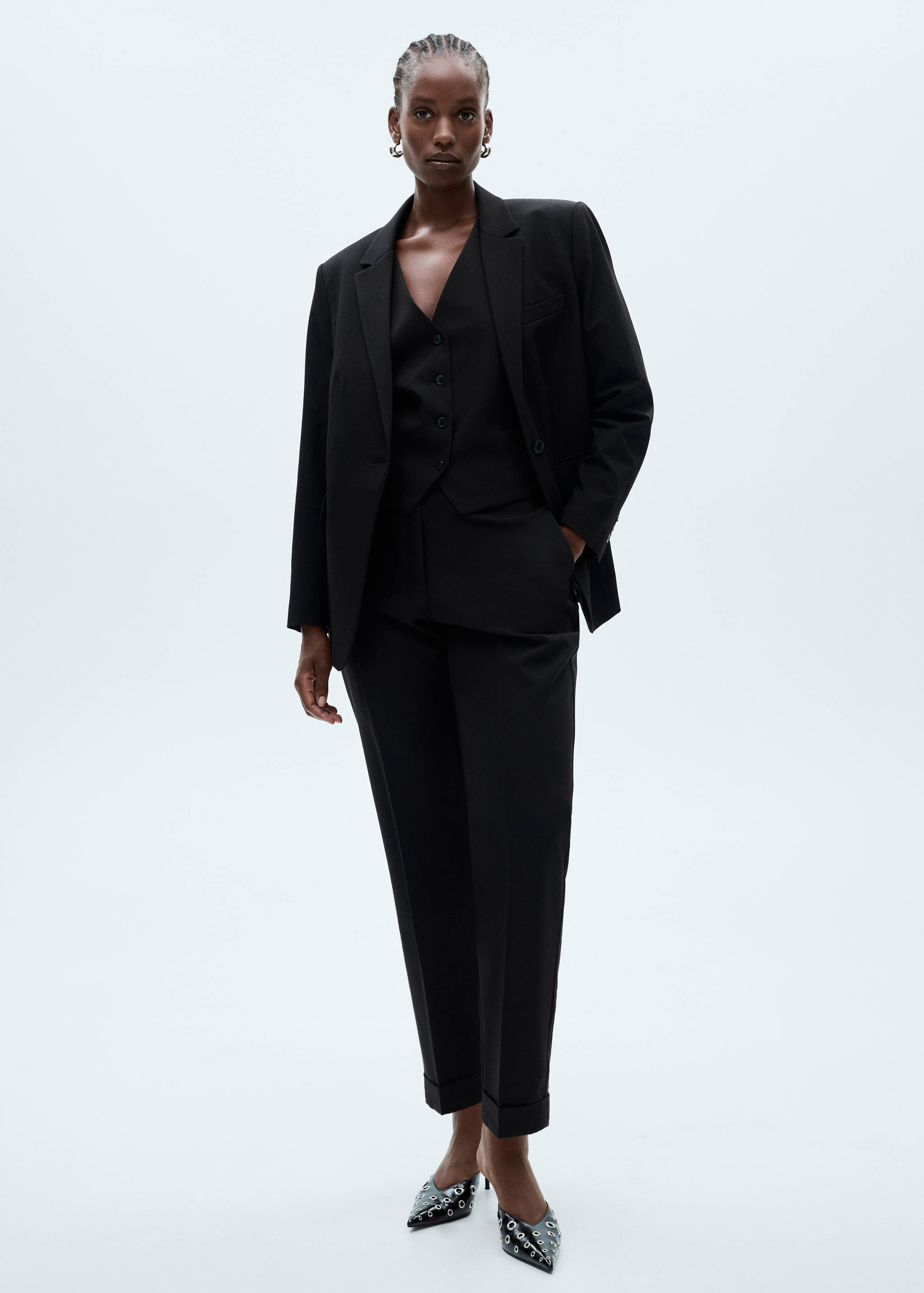 Straight suit trousers - Details of the article 3