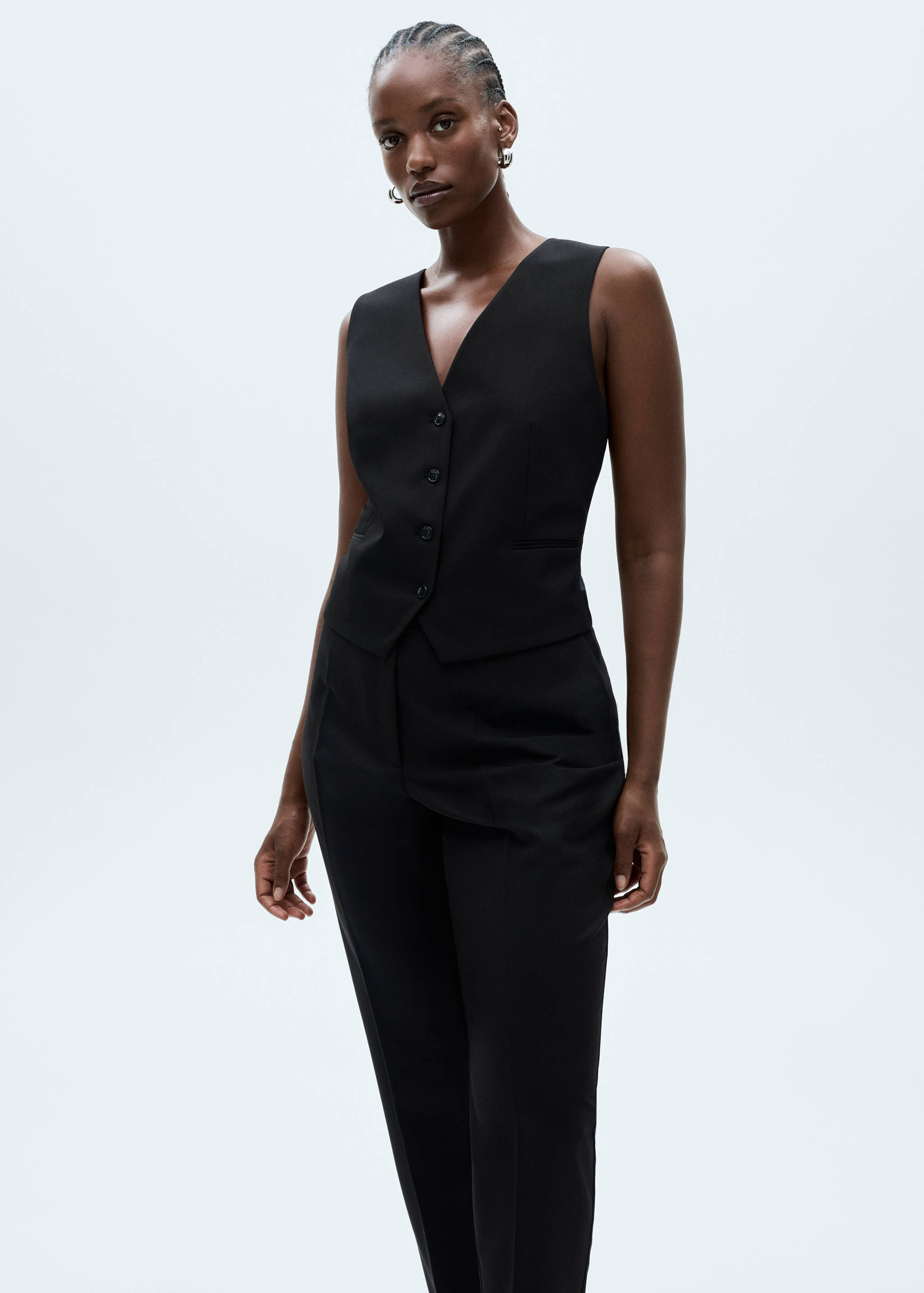 Straight suit trousers - Details of the article 5