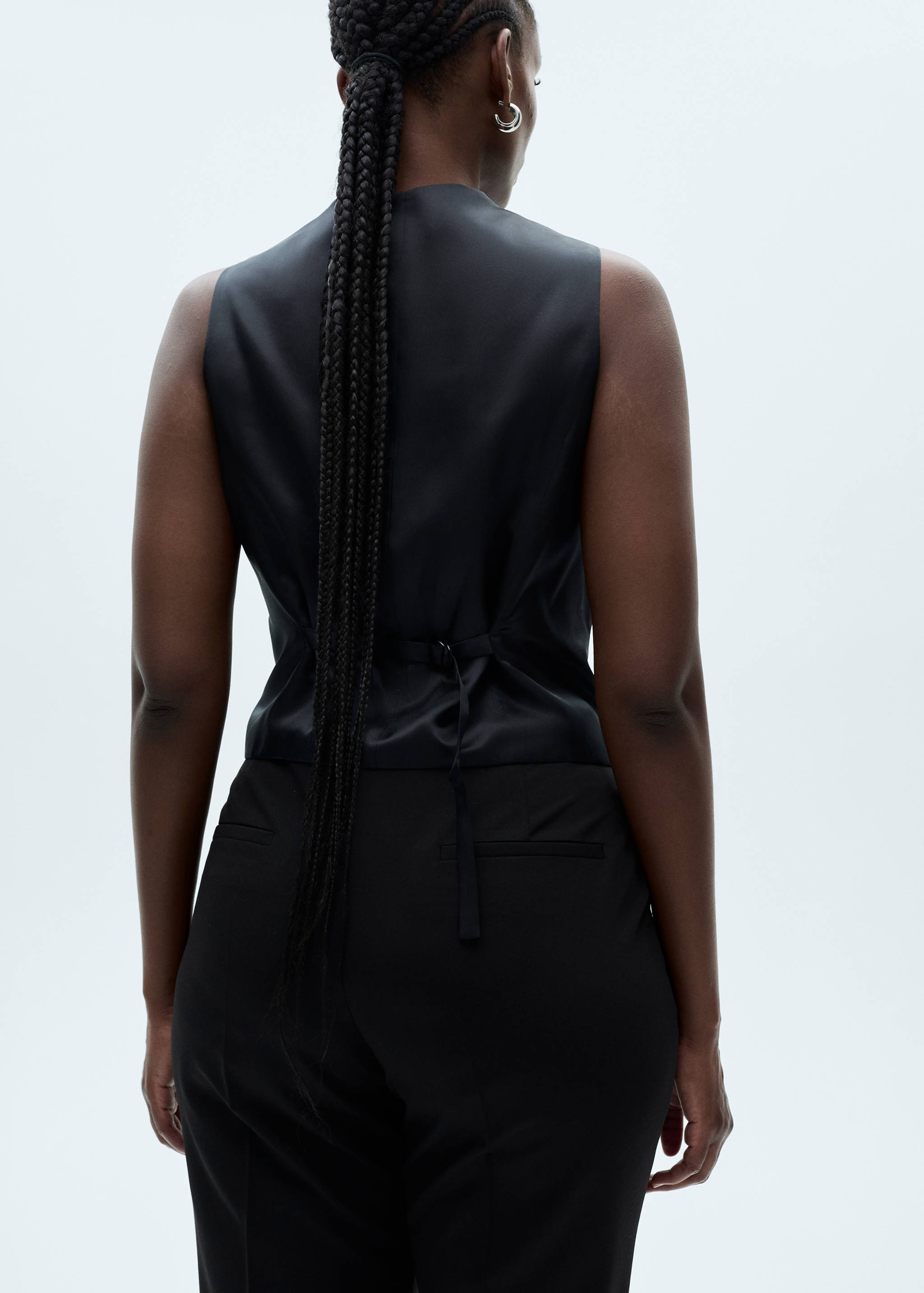 Straight suit trousers - Details of the article 4