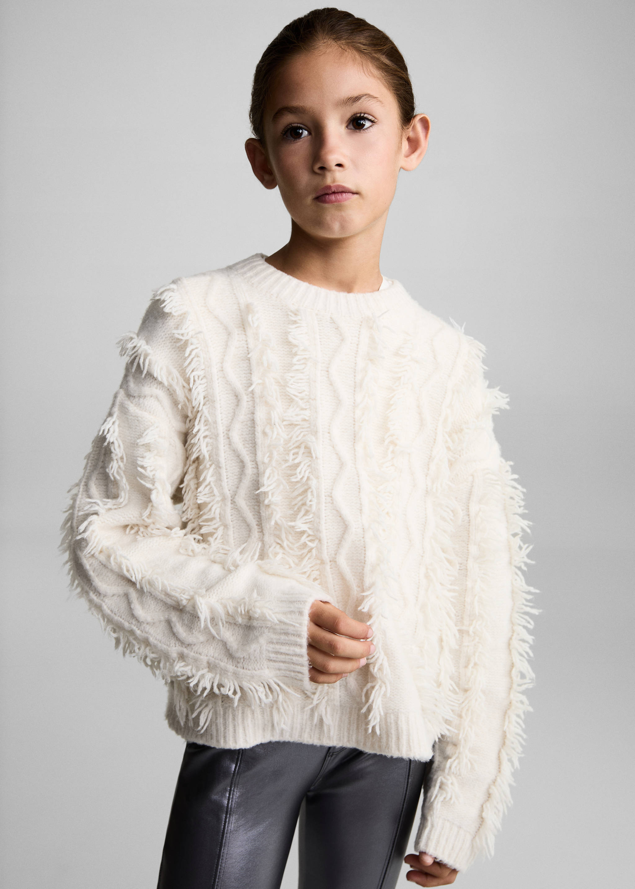 Pantalon droit métallisé - Plan moyen