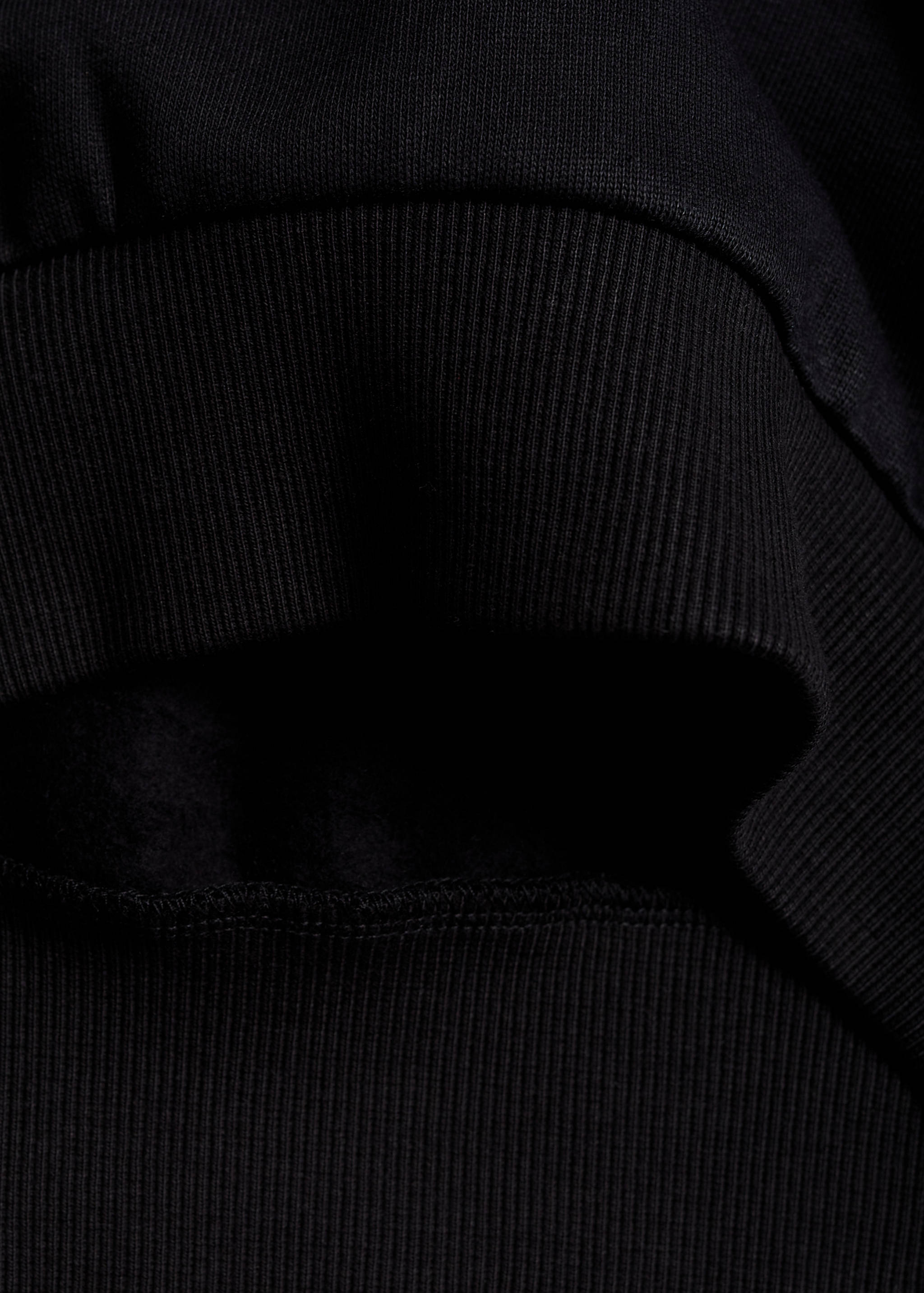 Embroidered detail cotton sweatshirt - Details of the article 0