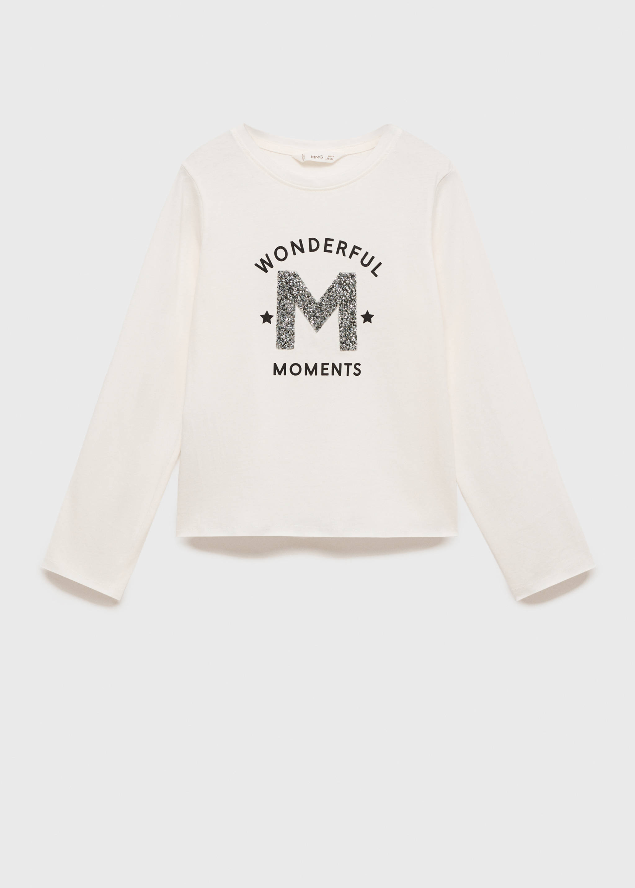 T-shirt imprimé pailleté - Article sans modèle