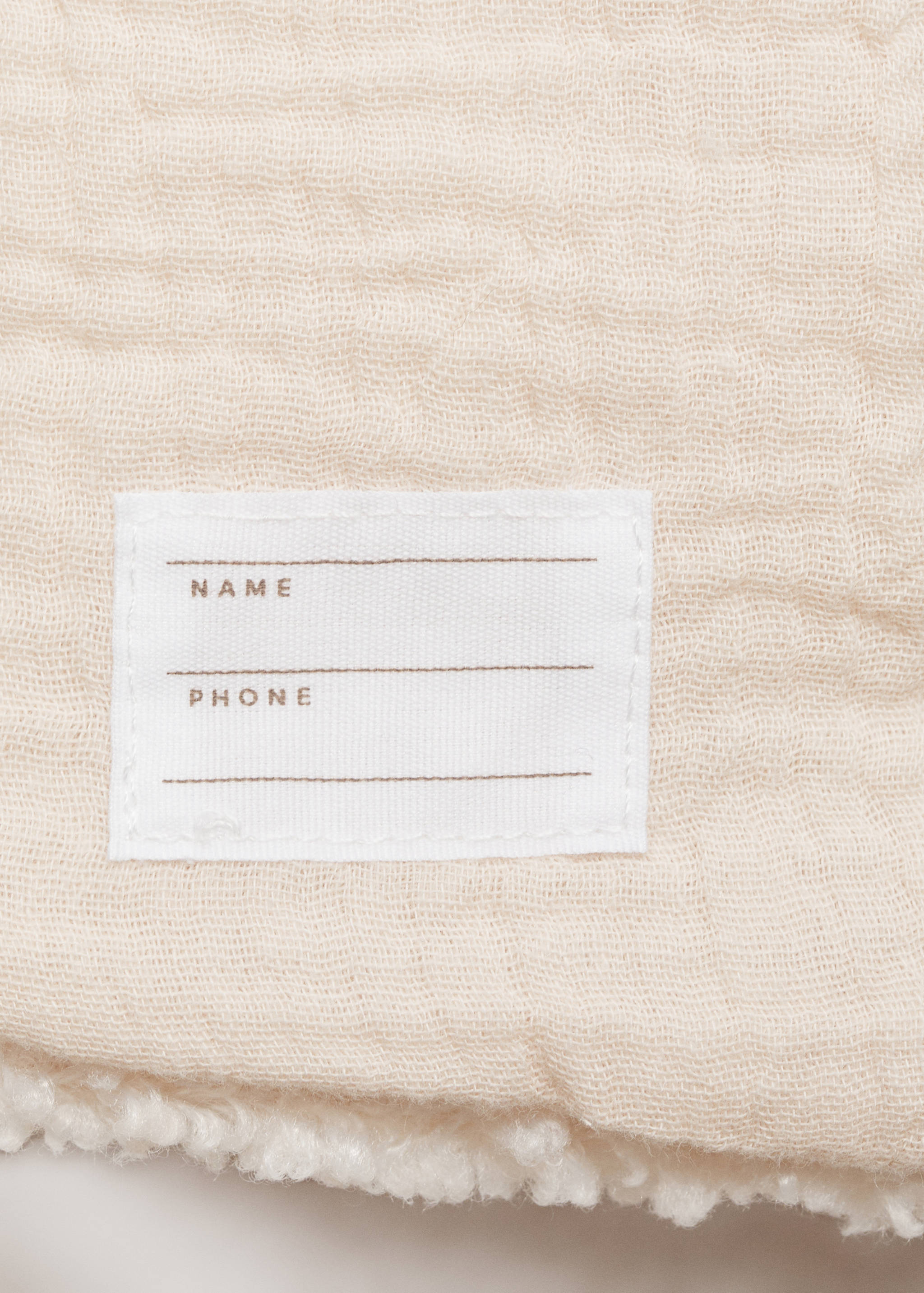 Шуба из искусственной овчины с капюшоном - Деталь изделия 0