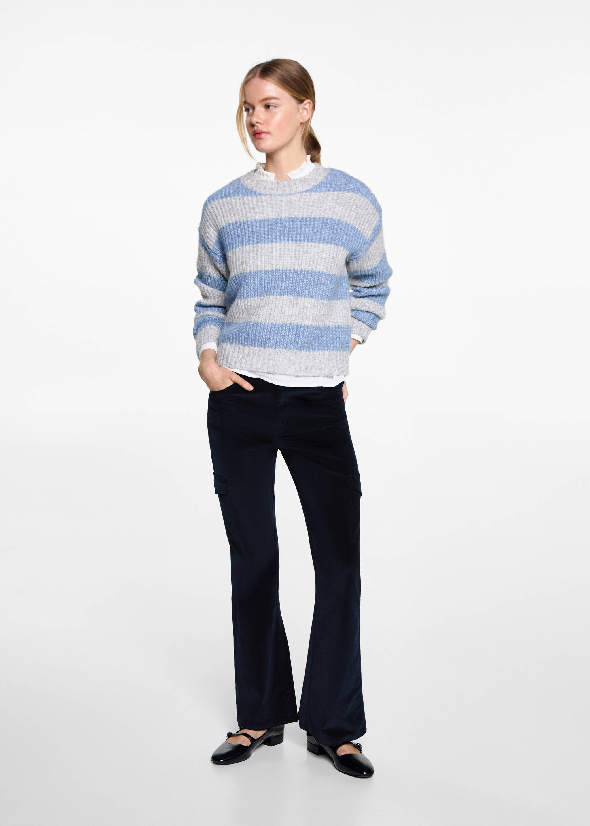 Pantalon velours milleraies poches - Plan général