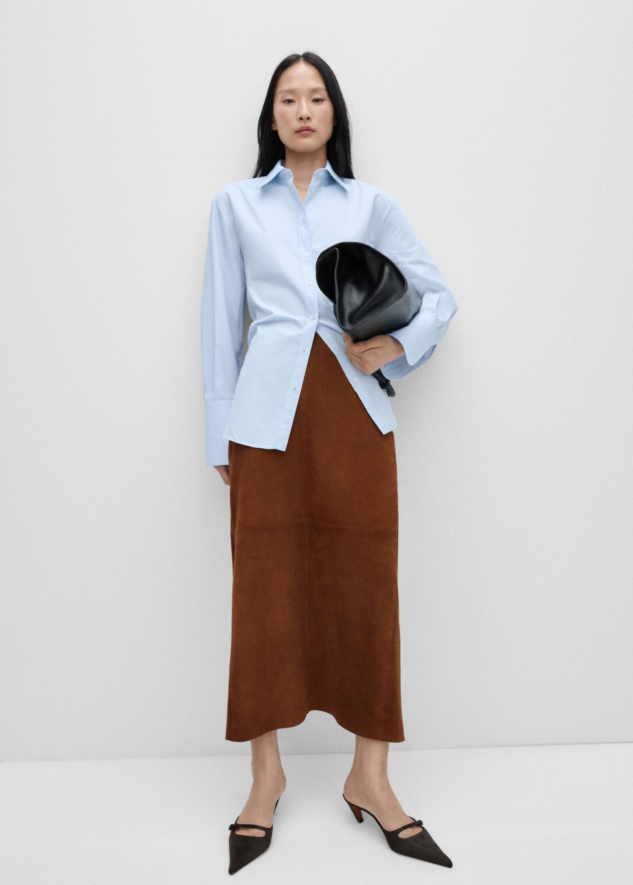 Chemise popeline oversize - Plan général