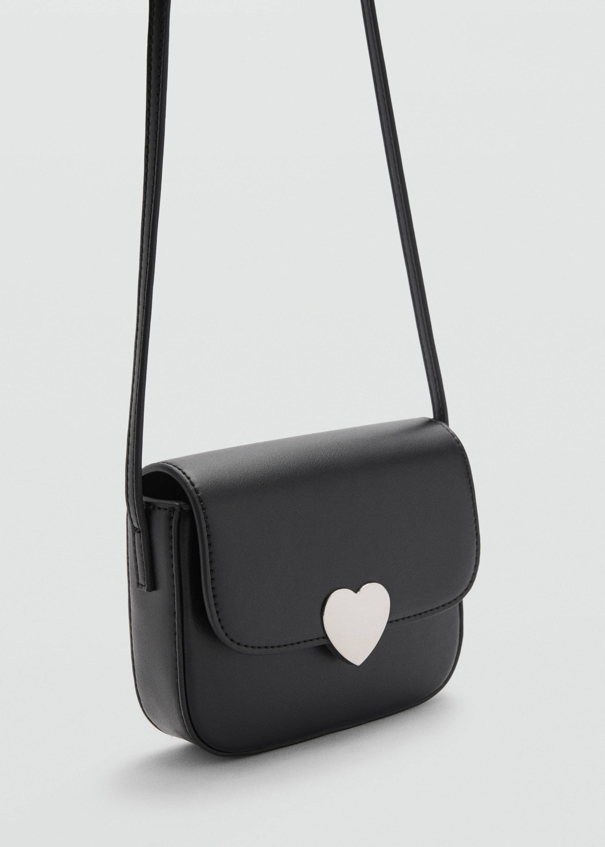 Faux-leather shoulder bag - Medium plane