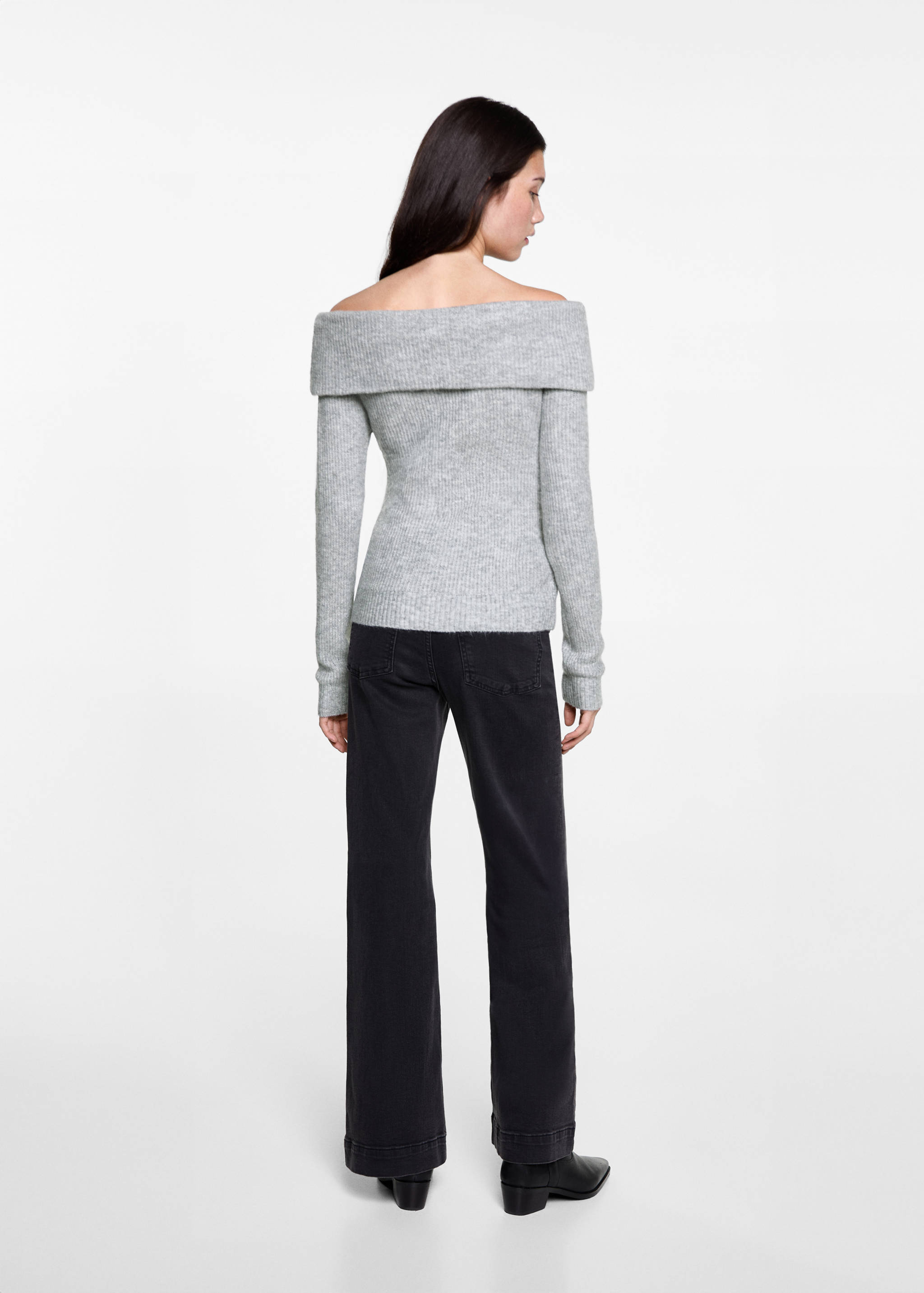 Jersey punto hombros descubiertos - Reverso del artículo