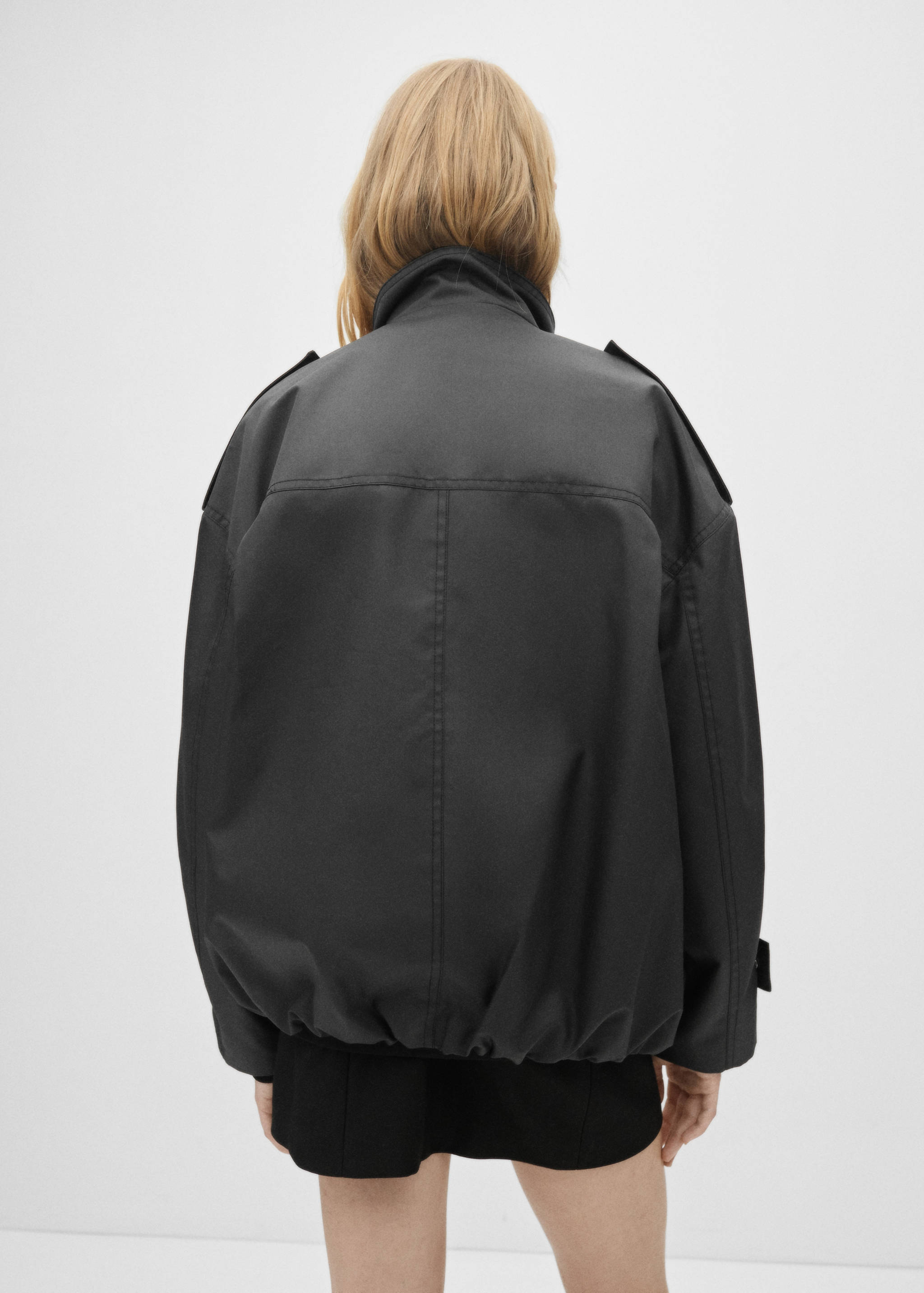 Oversized button-down parka - Verso de l’article