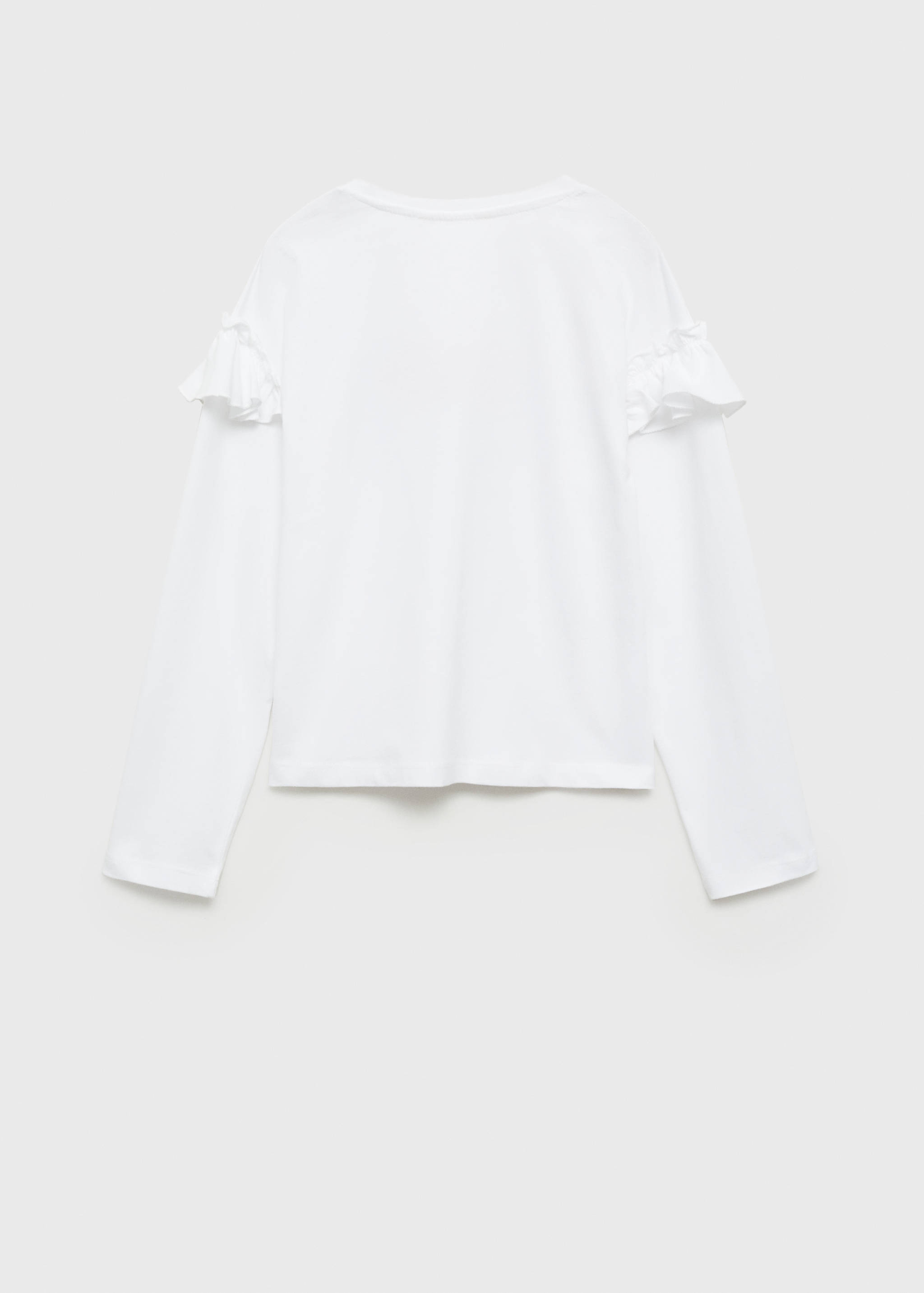 Camiseta manga larga volantes - Reverso del artículo