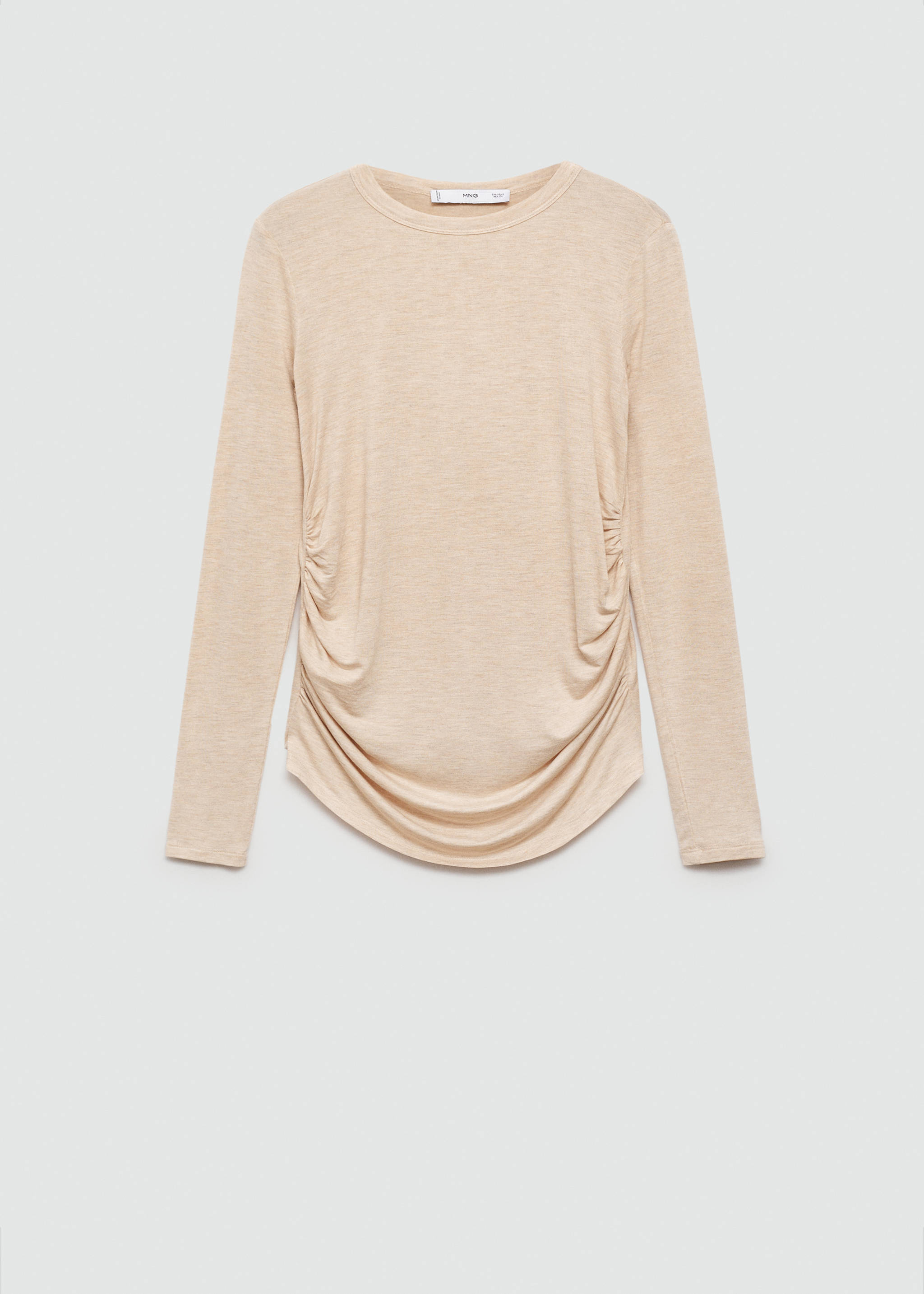 长袖荷叶边T恤 - null