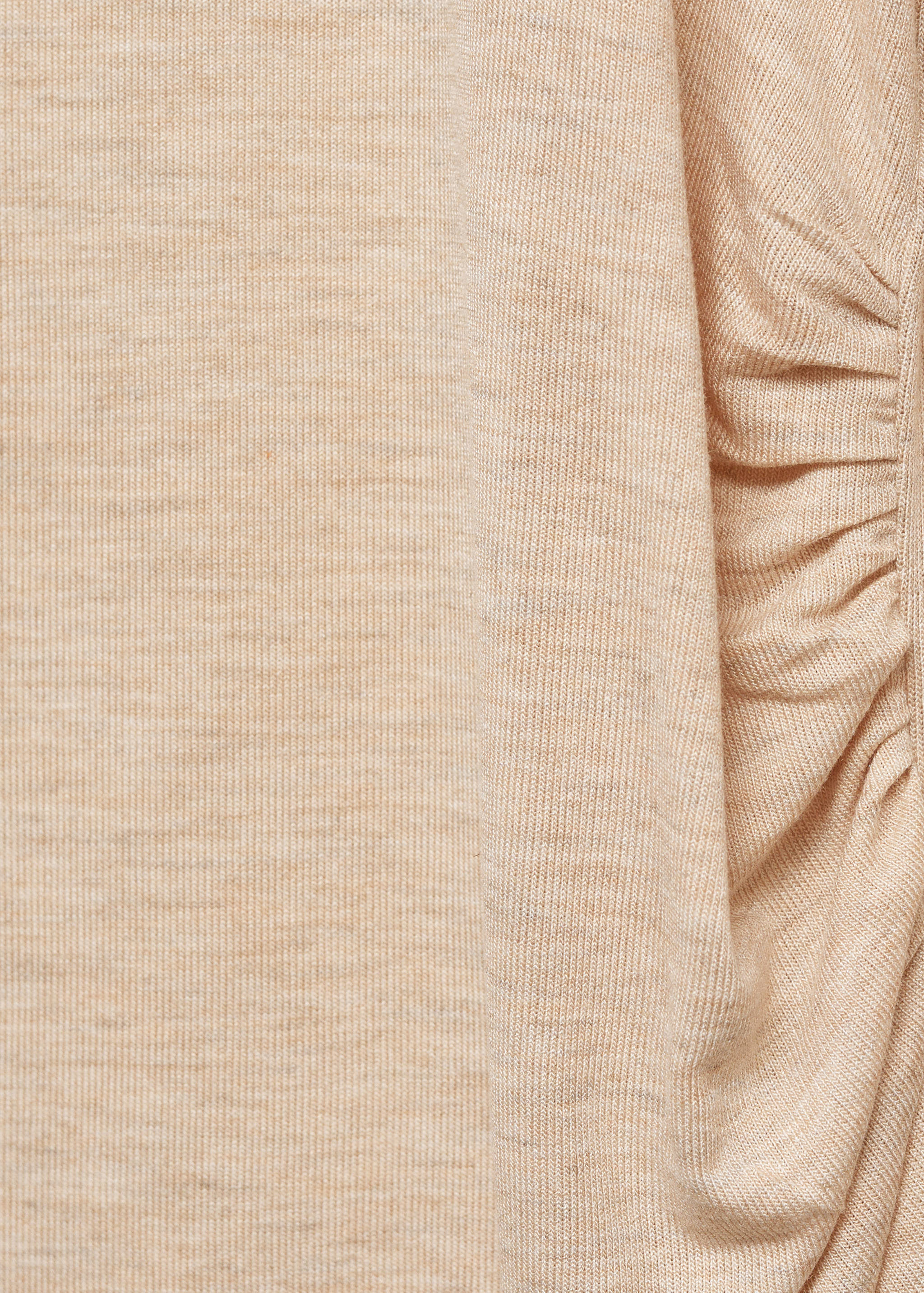 长袖荷叶边T恤 - null