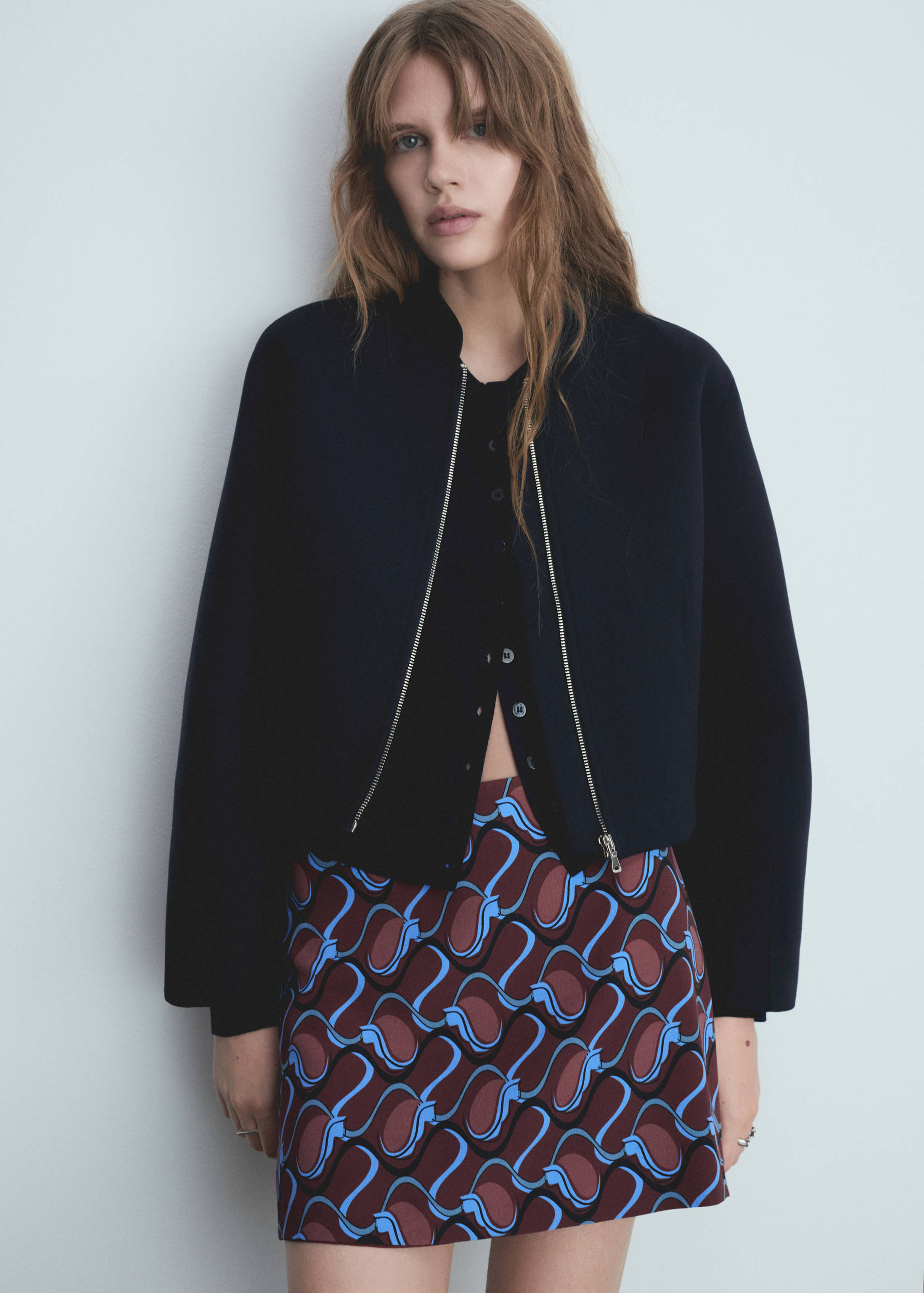 Chaqueta bomber cremallera - Plano medio