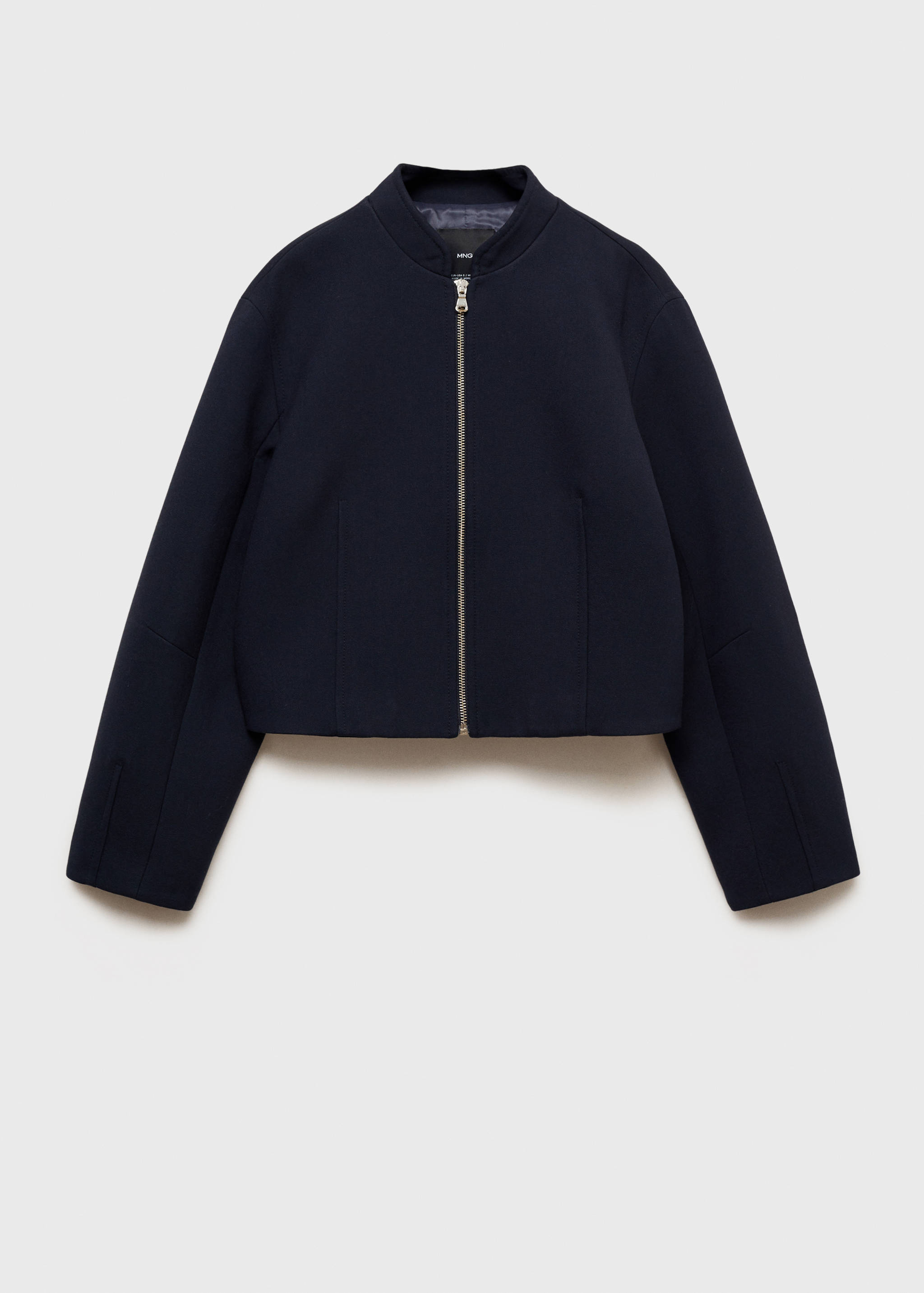 Bomber jacket with zip - Article without model