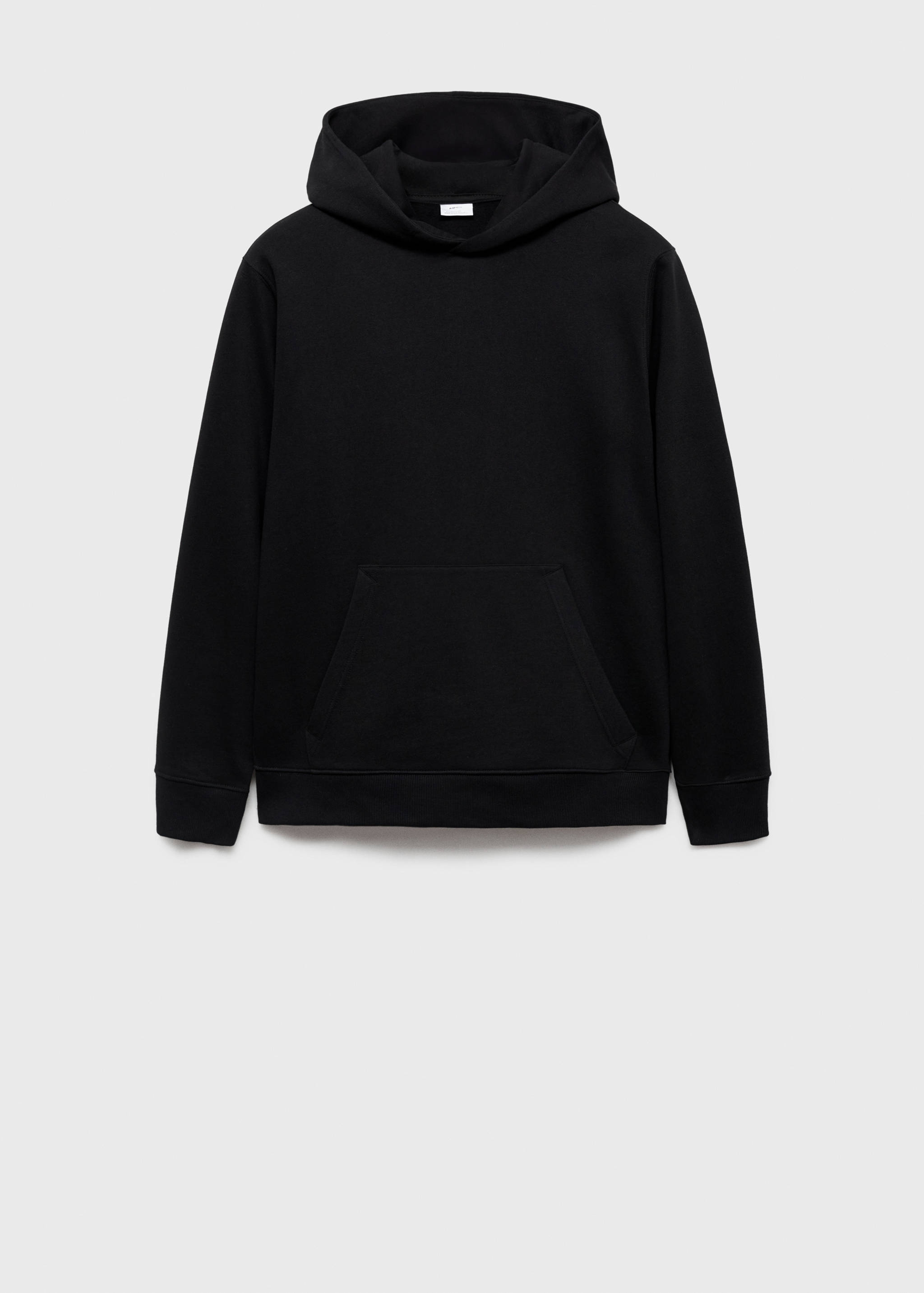 Свитшот кенгуру из хлопка с капюшоном - Изделие без модели