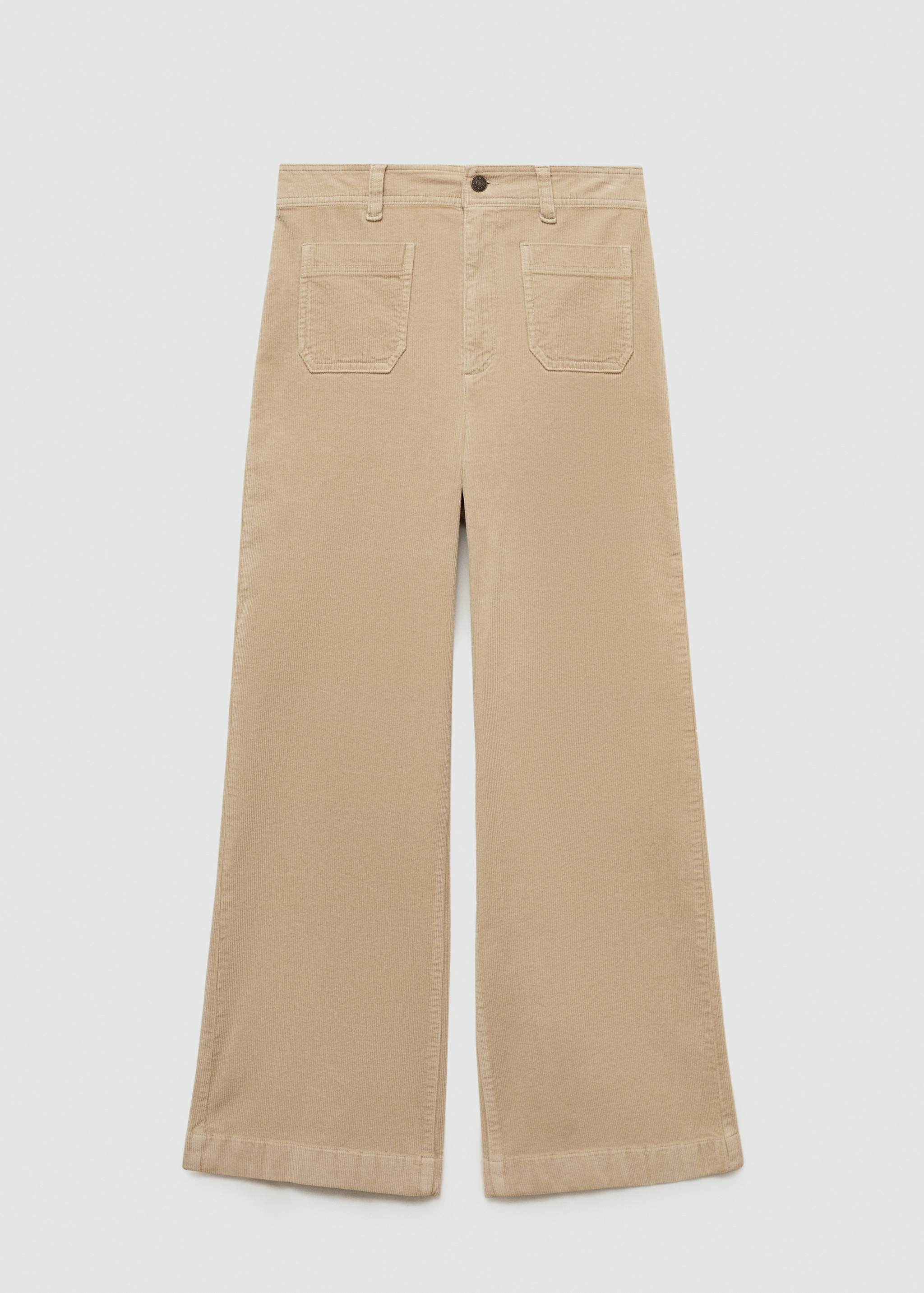 Pantalon Catherin style jupe-culotte velours côtelé - Article sans modèle