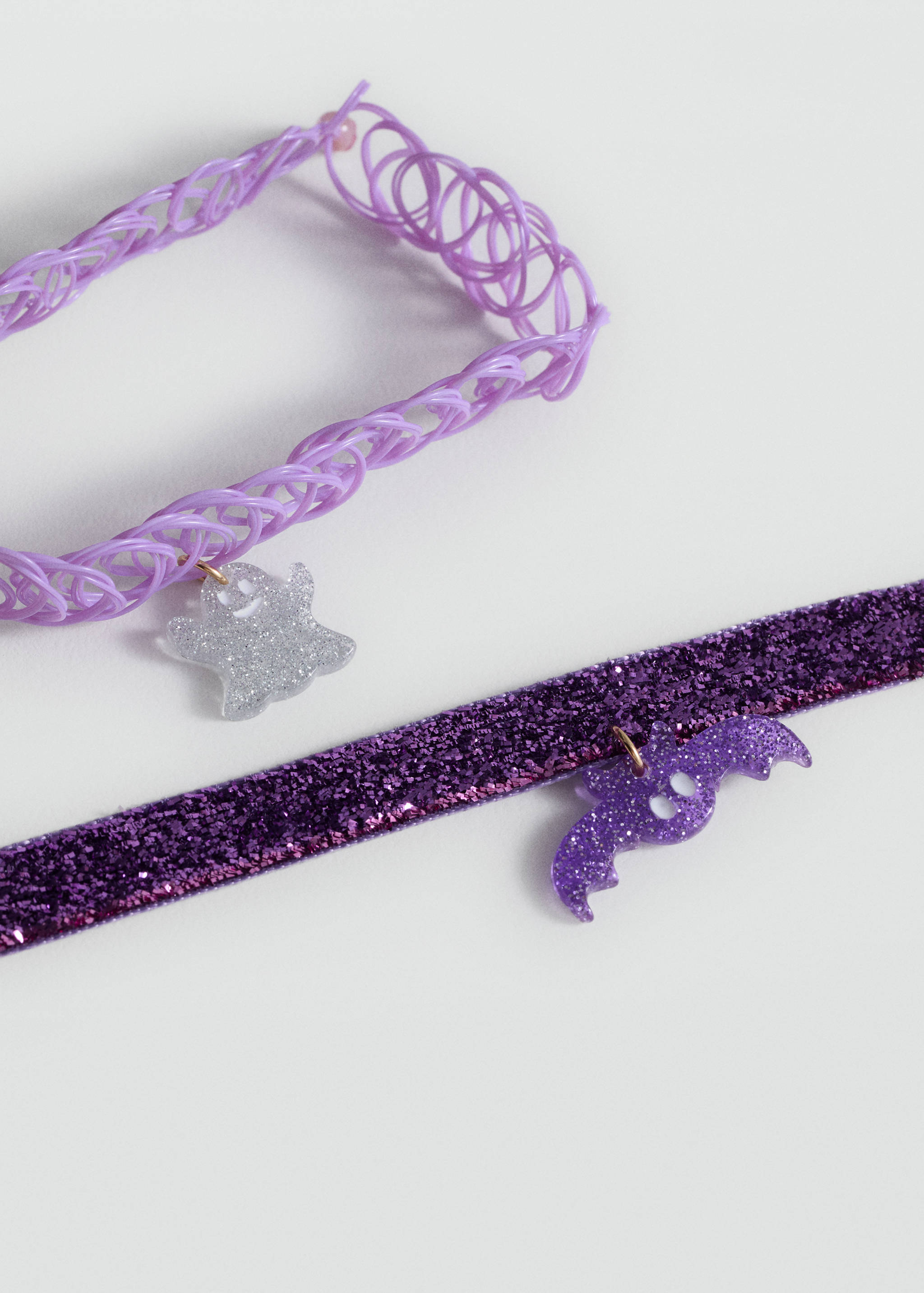 2-pakk chokers Halloween - Halvtotal bildeutsnitt