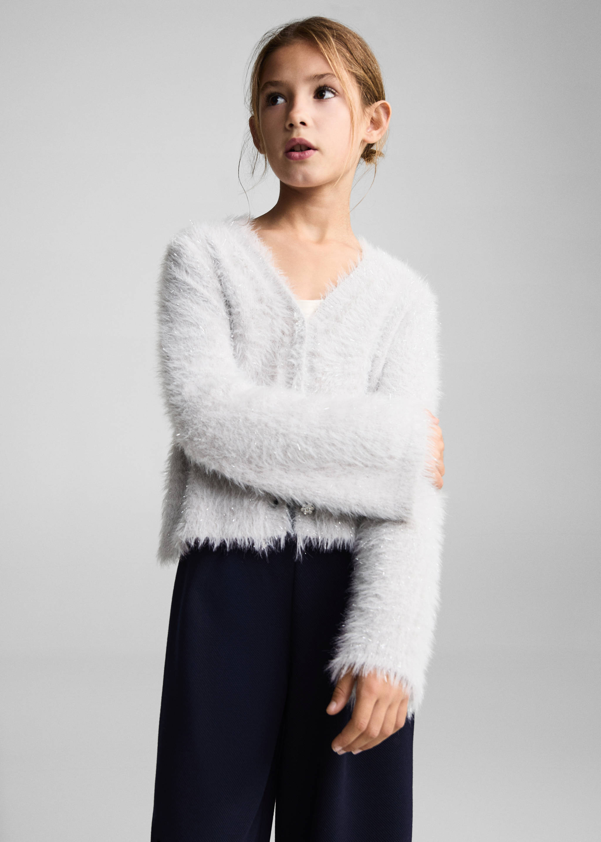 Pleated culottes trousers - Medium plane