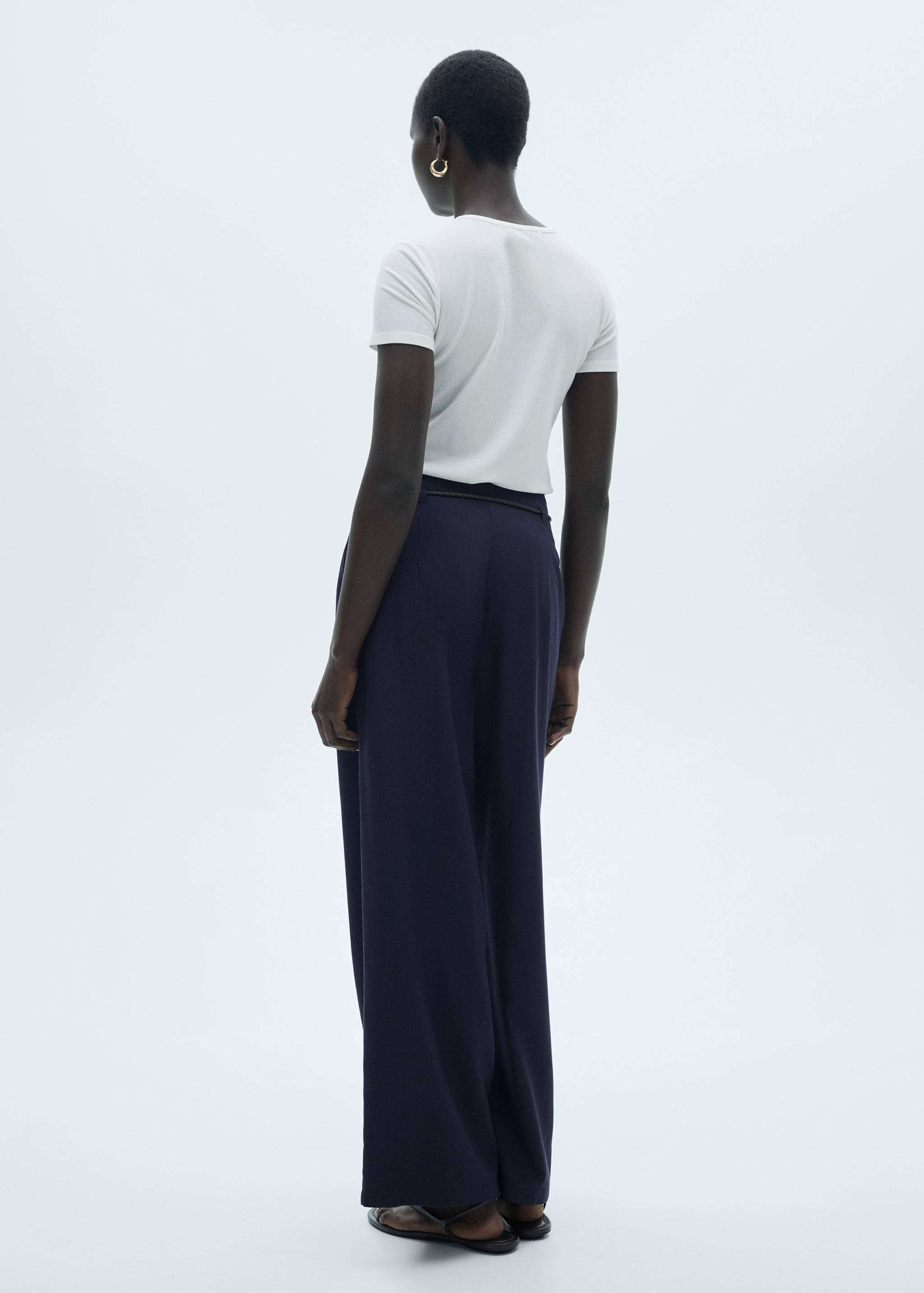 Pantalon Lyocell cordon de serrage - Verso de l’article