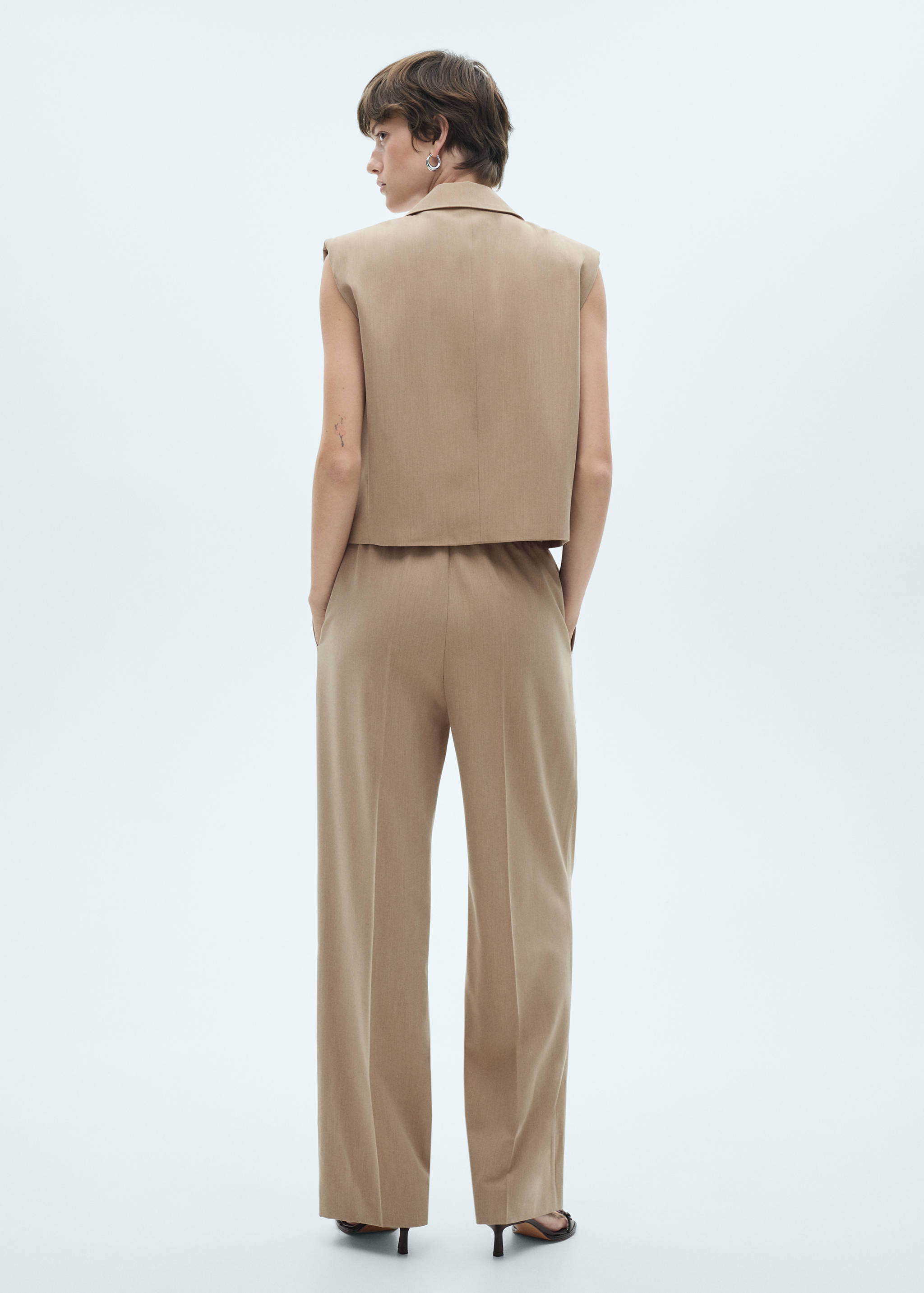 Elastic waist suit pants - Reverse of the article