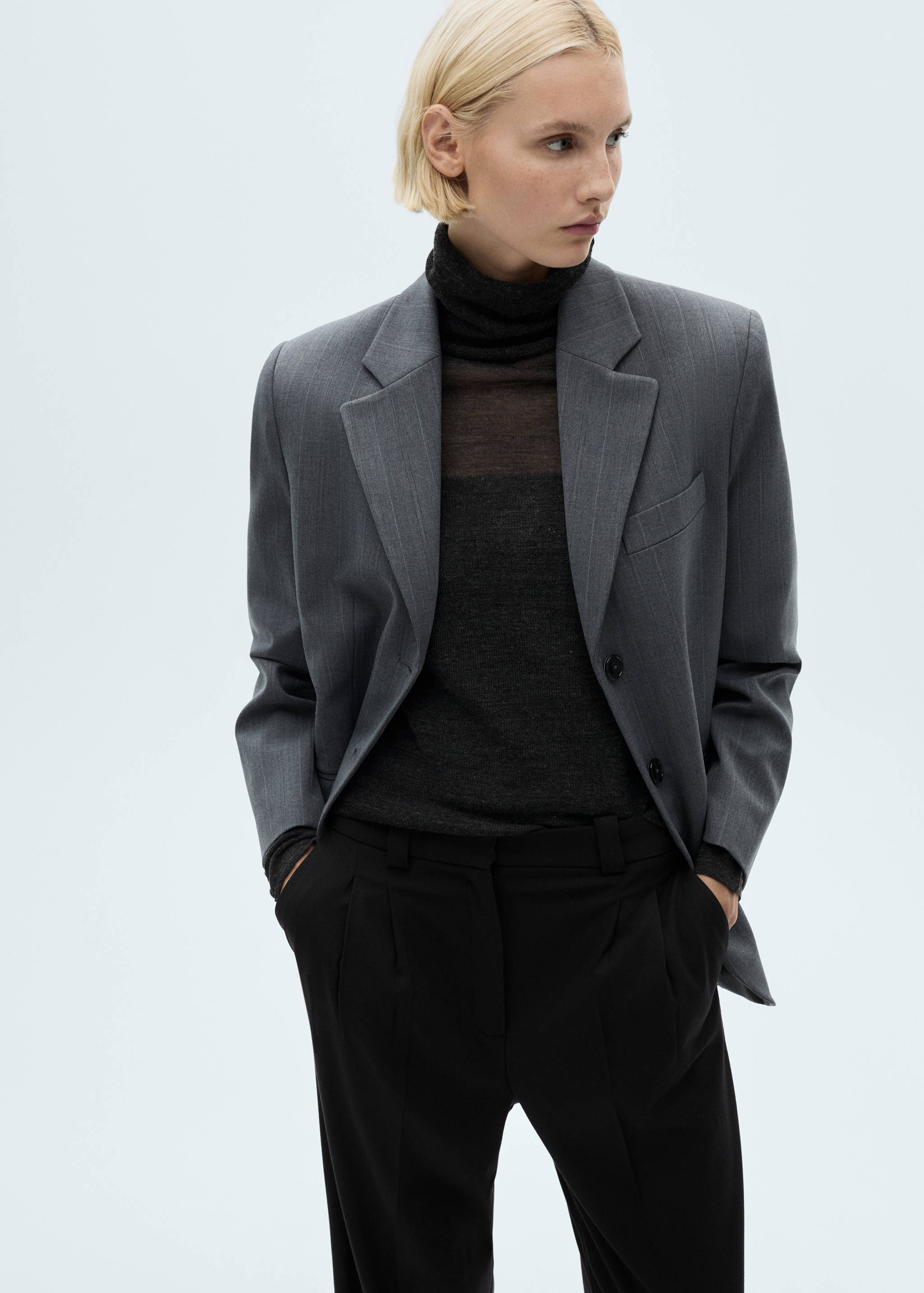 Pantalón recto pinzas - Detalle del artículo 1