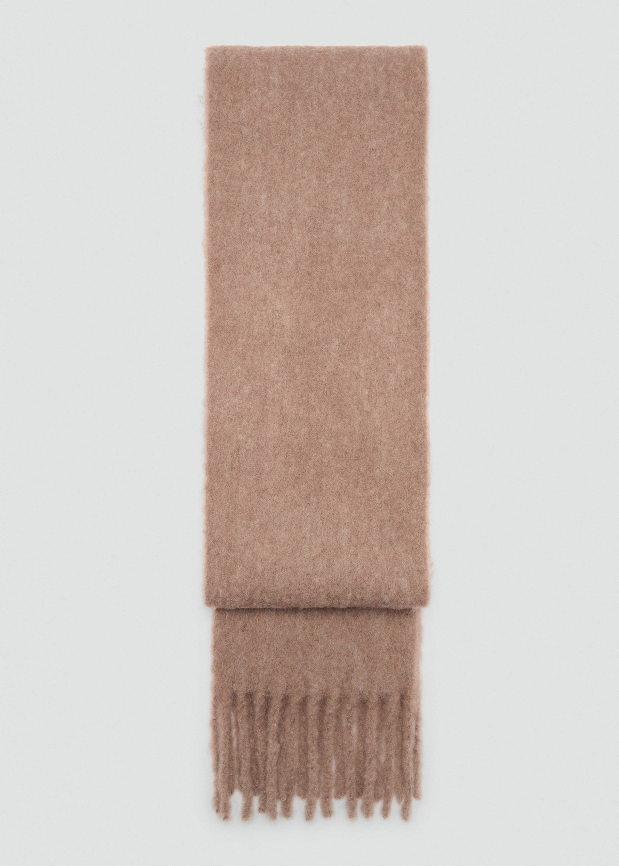 Wool-blend scarf with fringes - Article without model