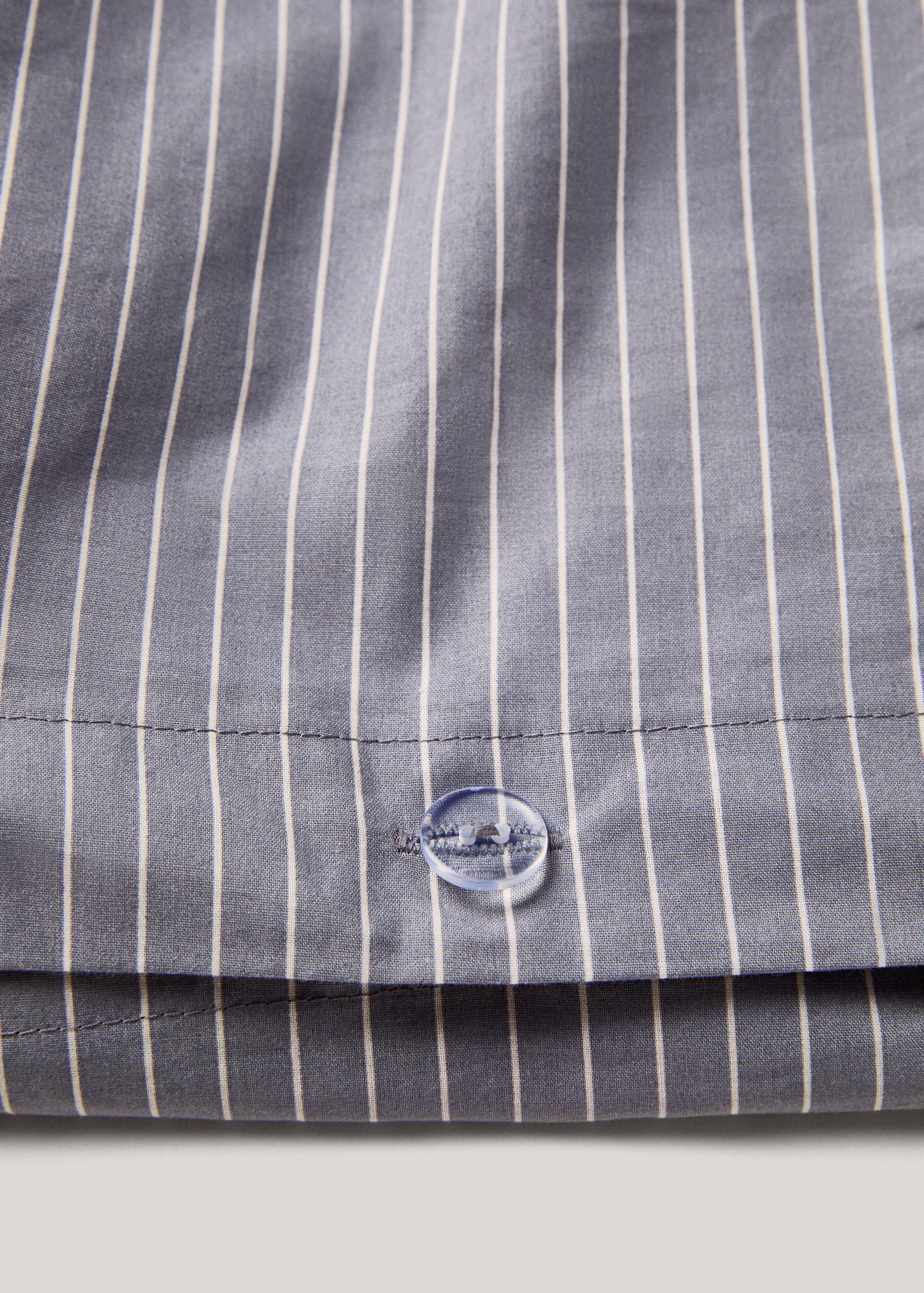 Funda nórdica algodón percal rayas cama 150cm - Detalle del artículo 2