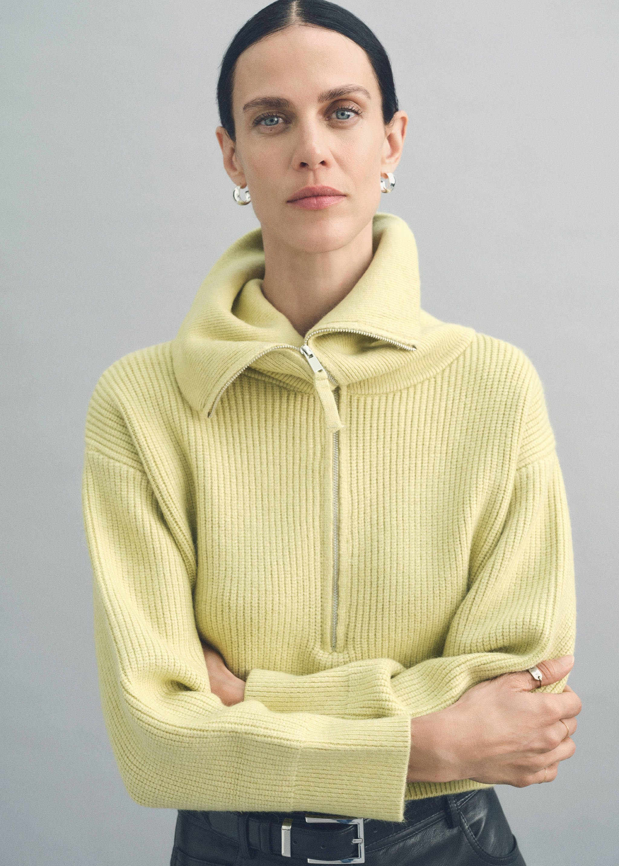 Zip neck jumper - Details of the article 6