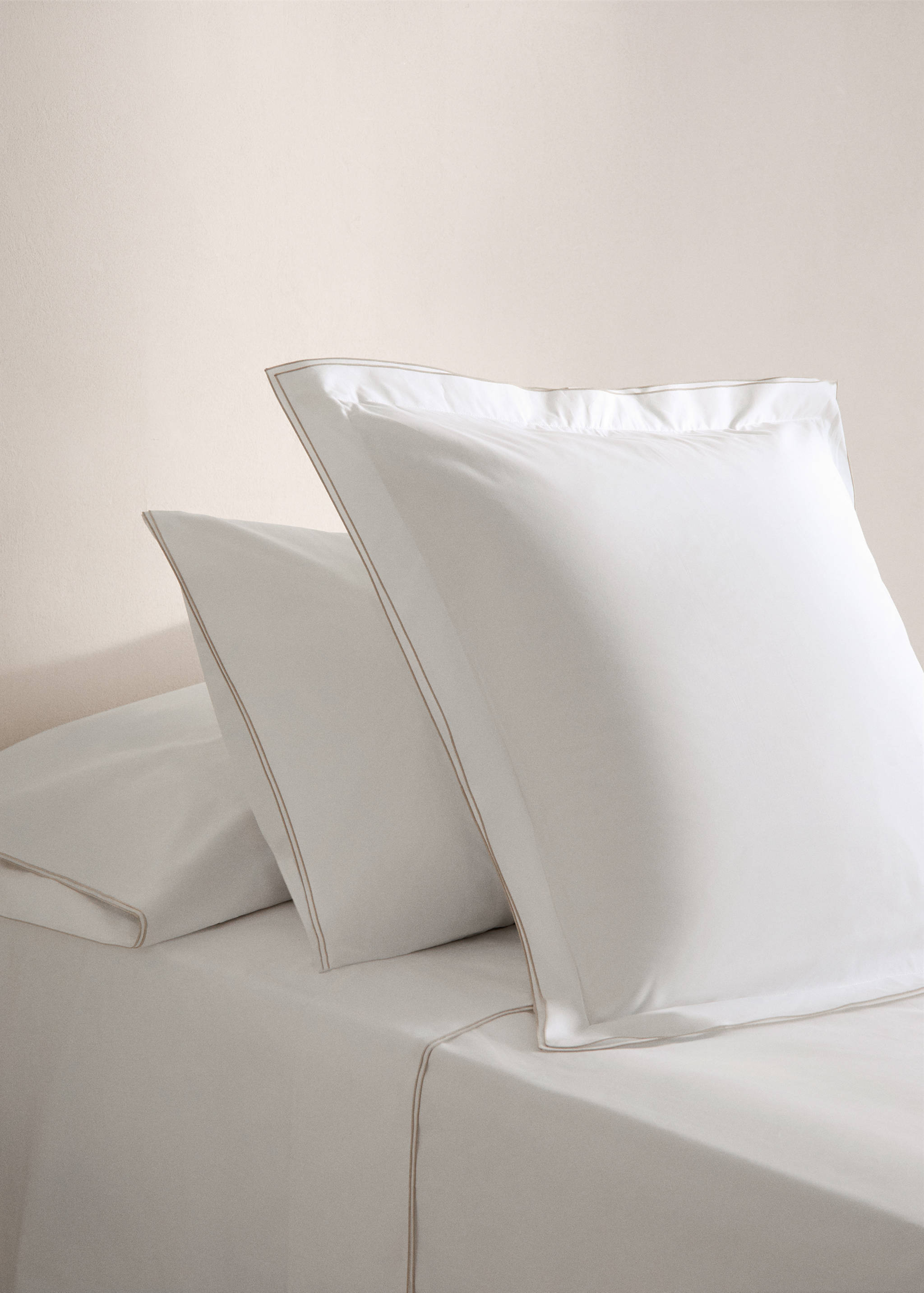 Double-embroidered pillowcase 45x110cm - General plane