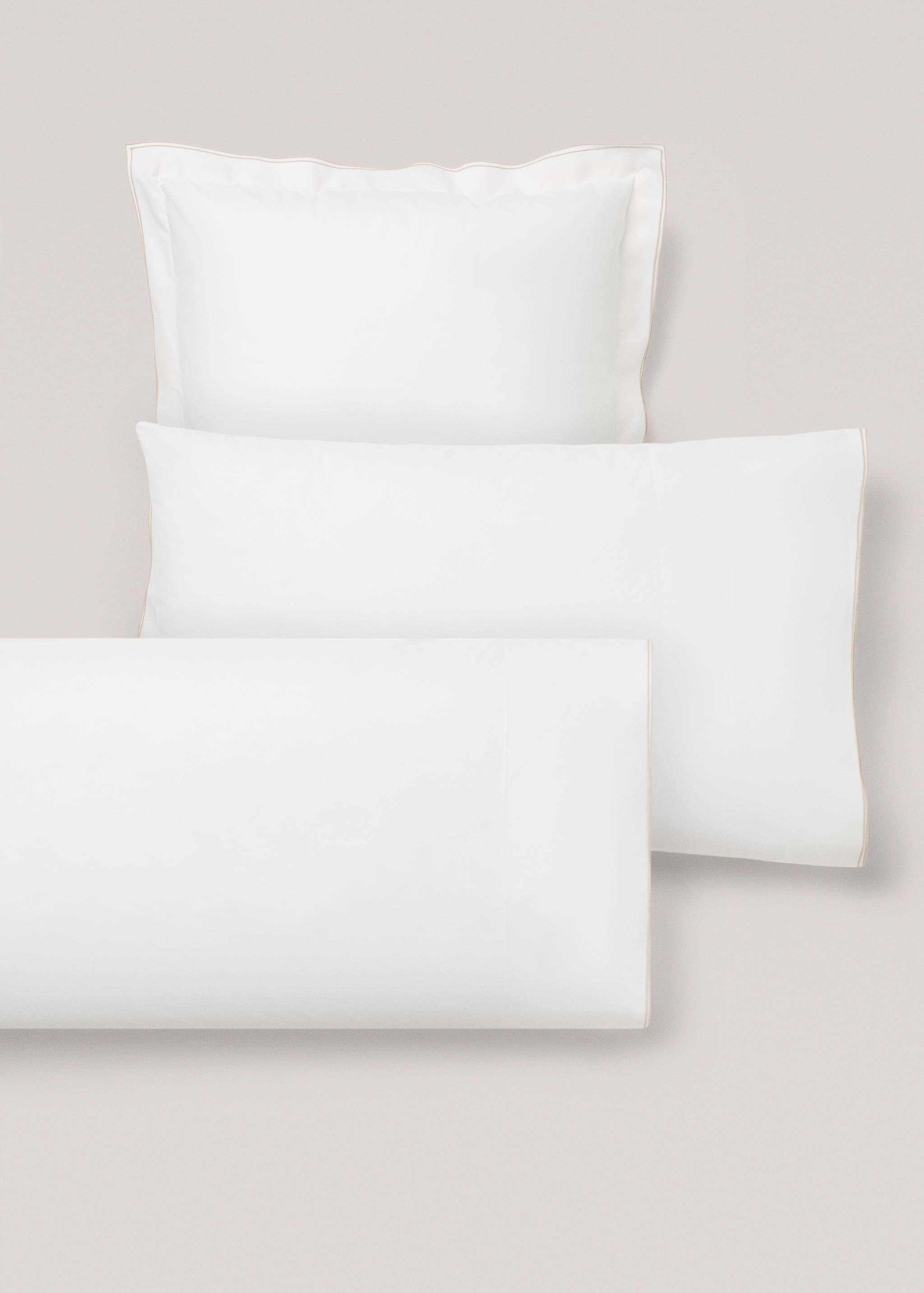 Double-embroidered pillowcase 45x110cm - Details of the article 3