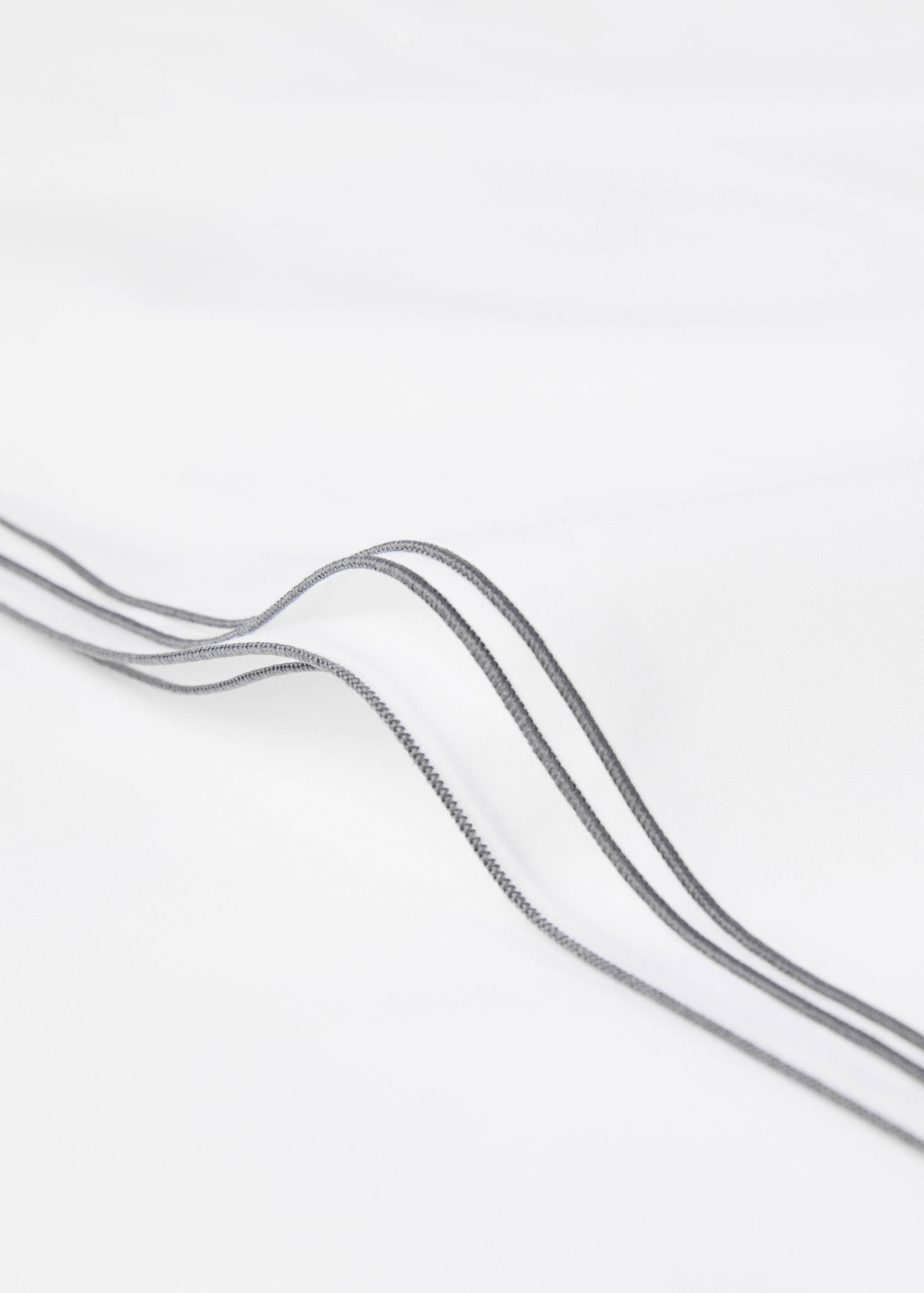 Double-embroidered pillowcase 45x110cm - Details of the article 2