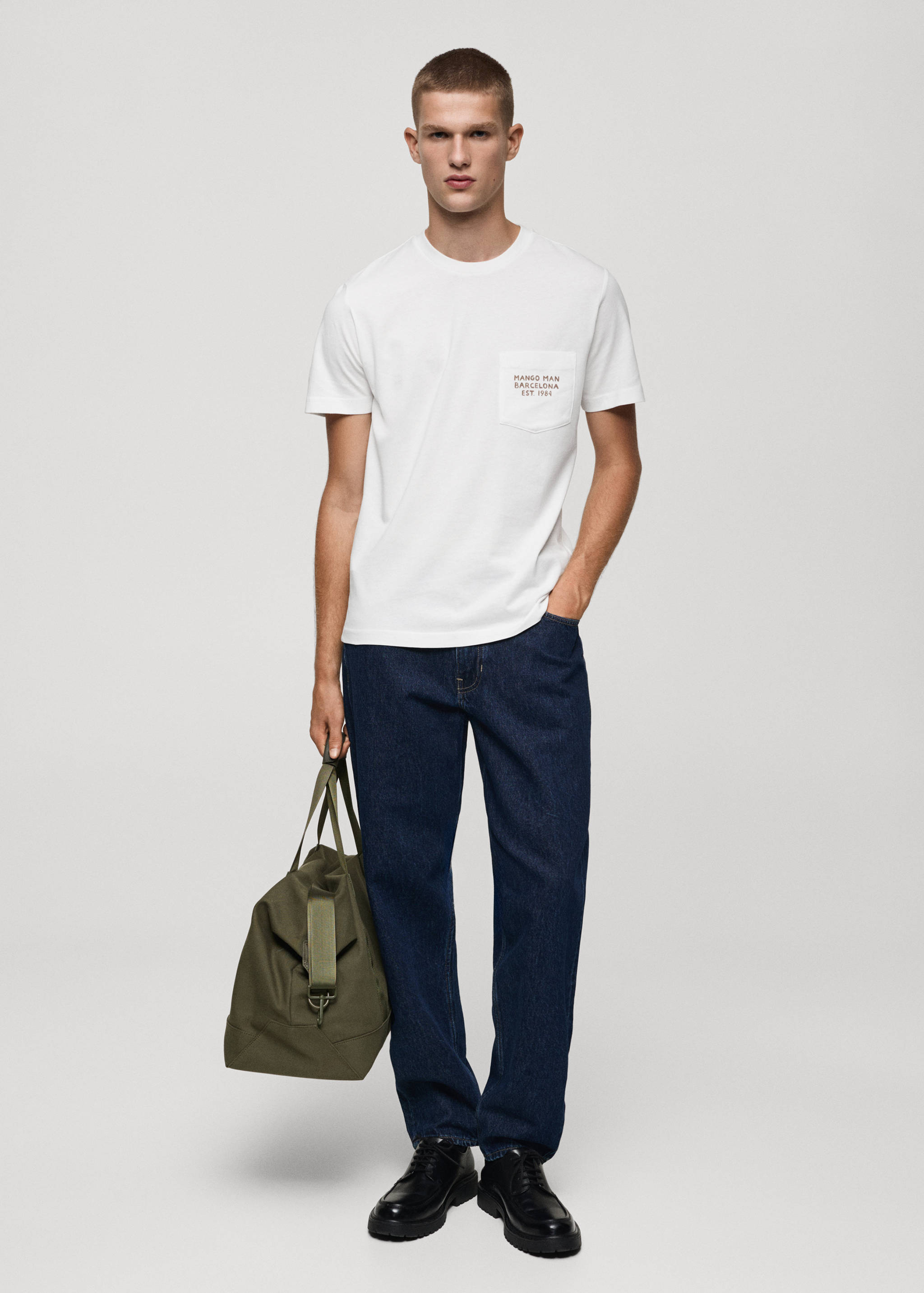 T-shirt 100 % coton texte - Plan général