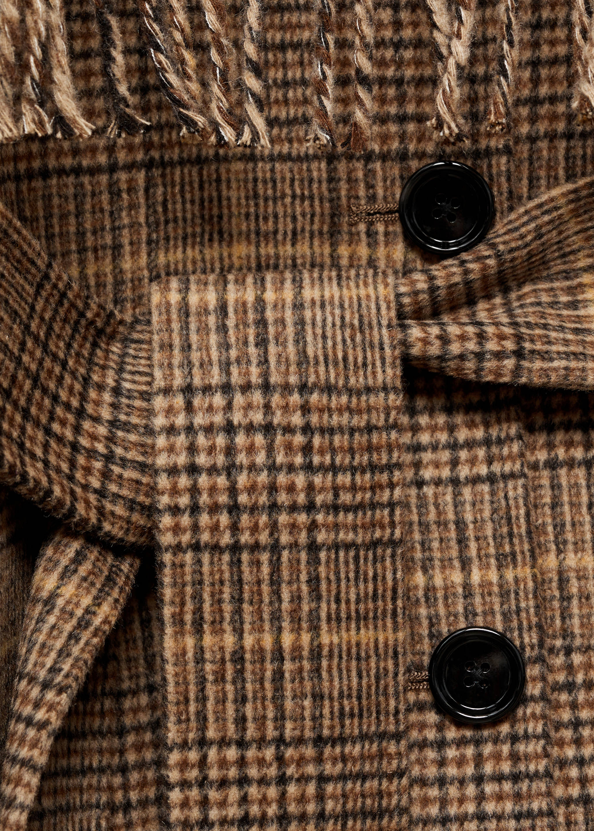 Wool-blend micro-houndstooth coat - Details of the article 8