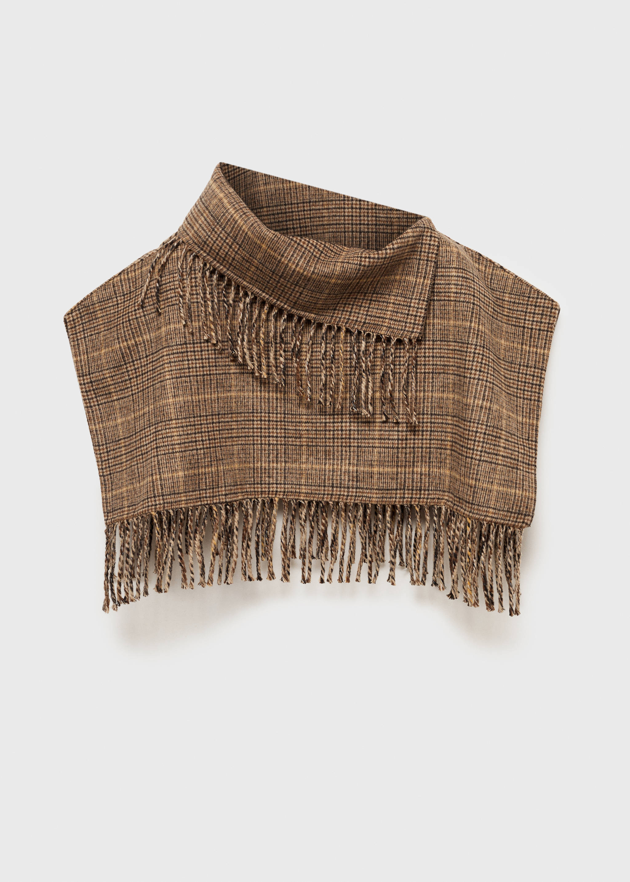 Wool-blend micro-houndstooth coat - Details of the article 0