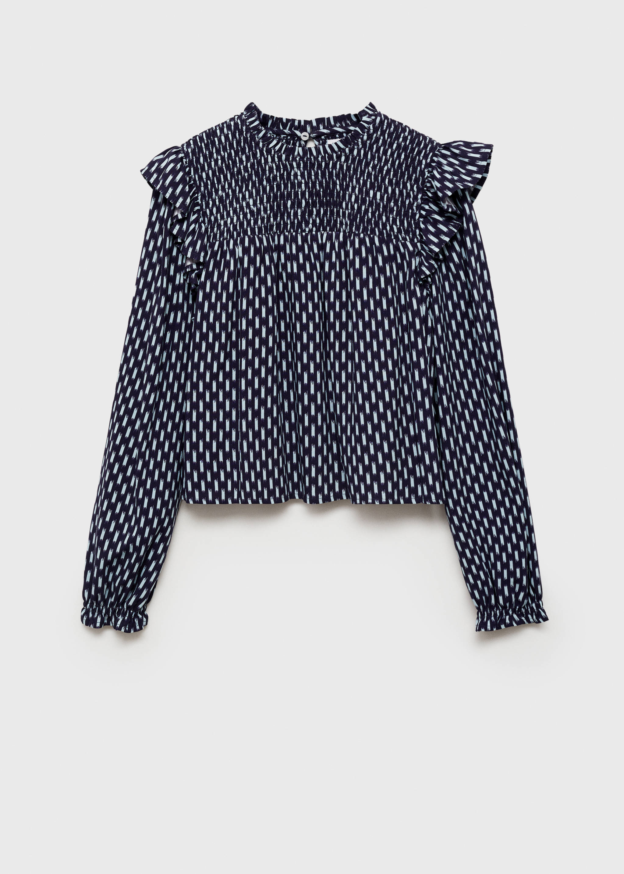 Ruched printed blouse - Article without model