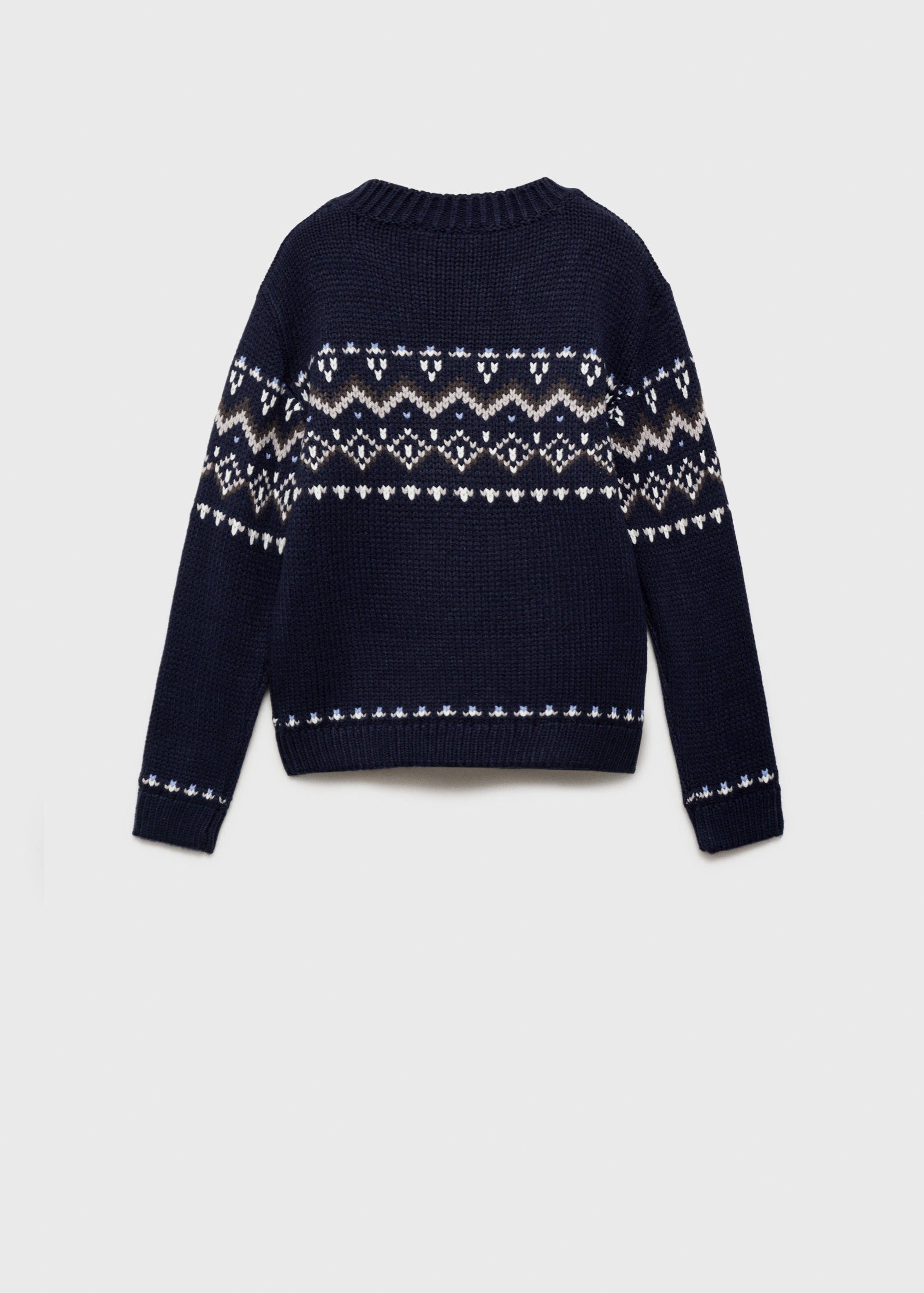 Jacquard sweater - Reverse of the article